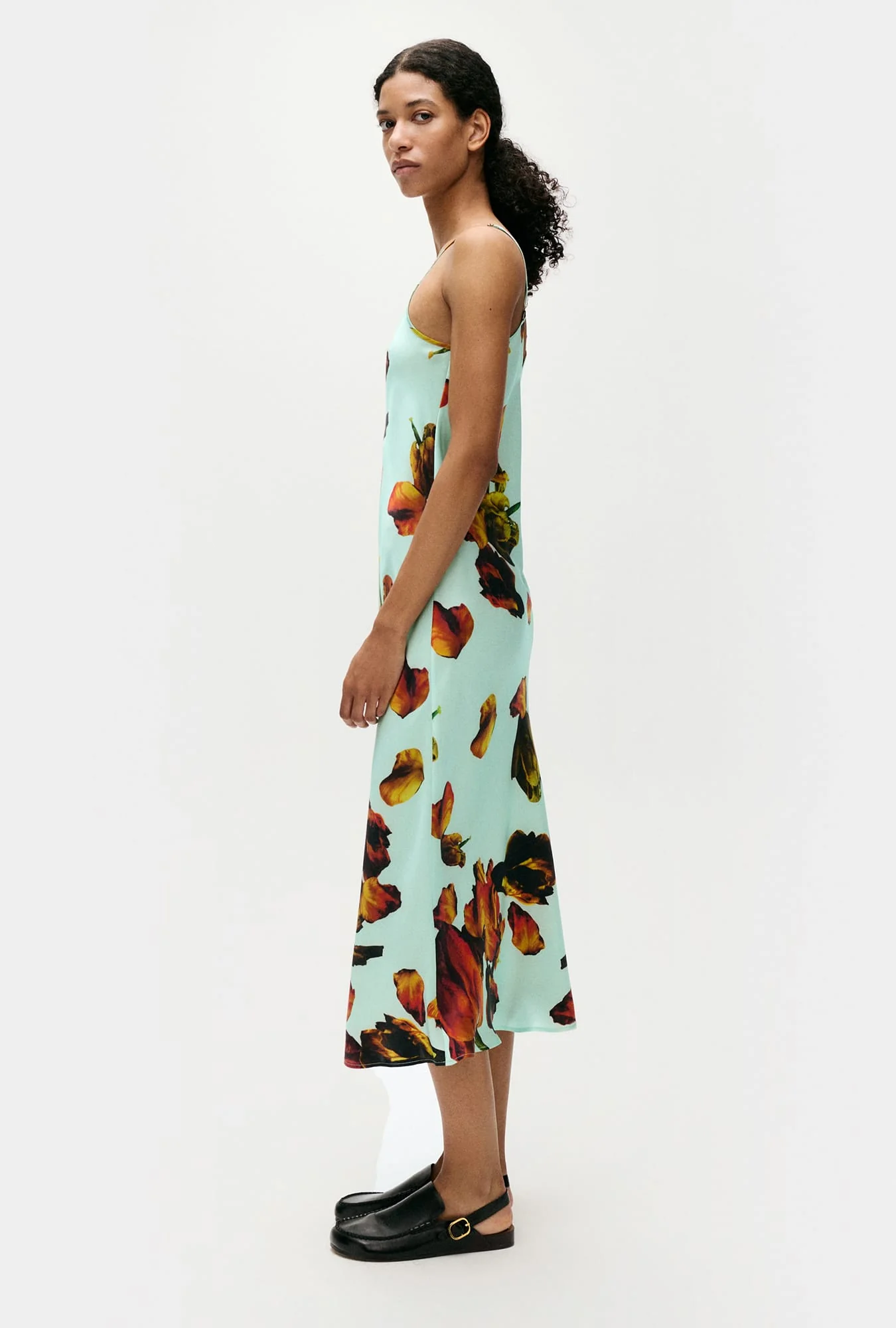 Silk Laundry 90s Slip Dress - Tulipa Dew - Image 3