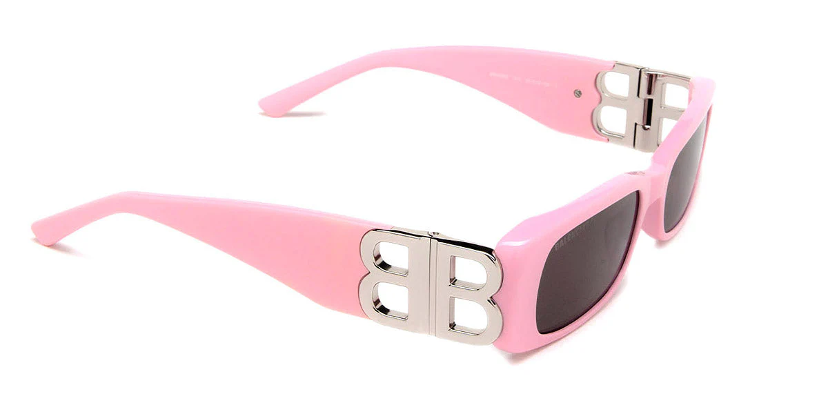Balenciaga Dynasty Rectangle Sunglasses - Pink - Image 3