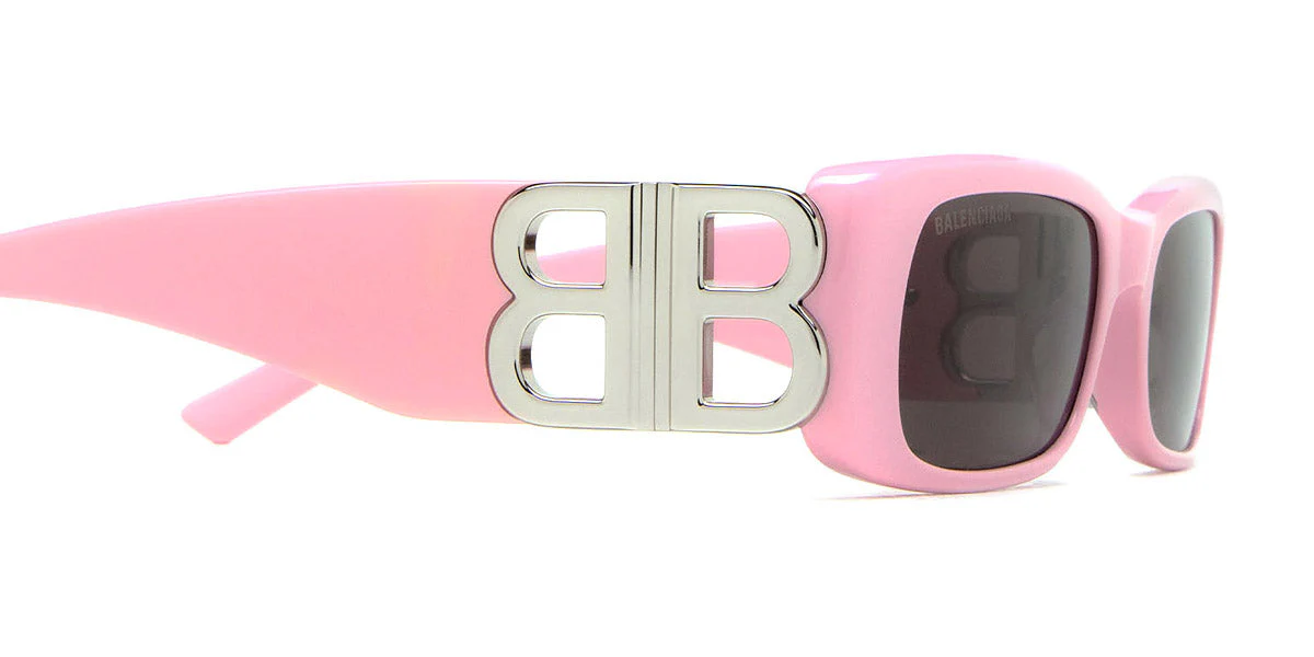 Balenciaga Dynasty Rectangle Sunglasses - Pink - Image 4