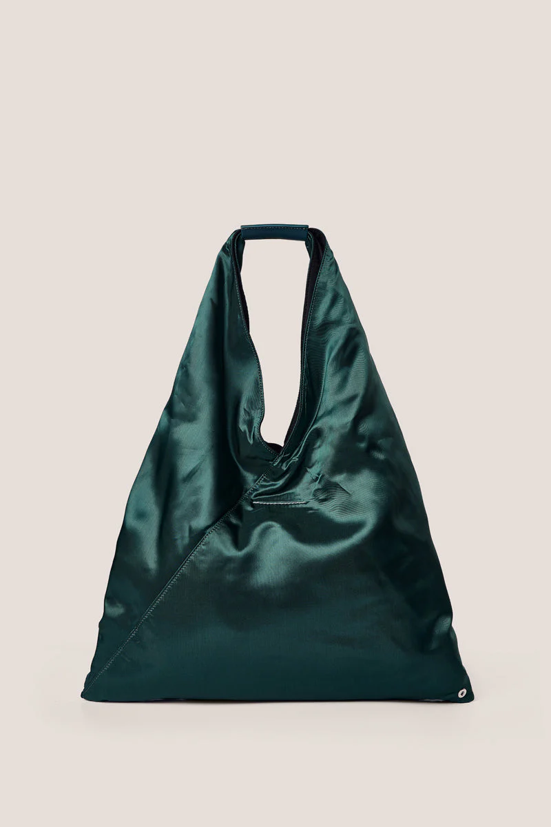 MM6 Maison Margiela Classic Japanese Logo-print Tote Bag - Forest Green - Image 4