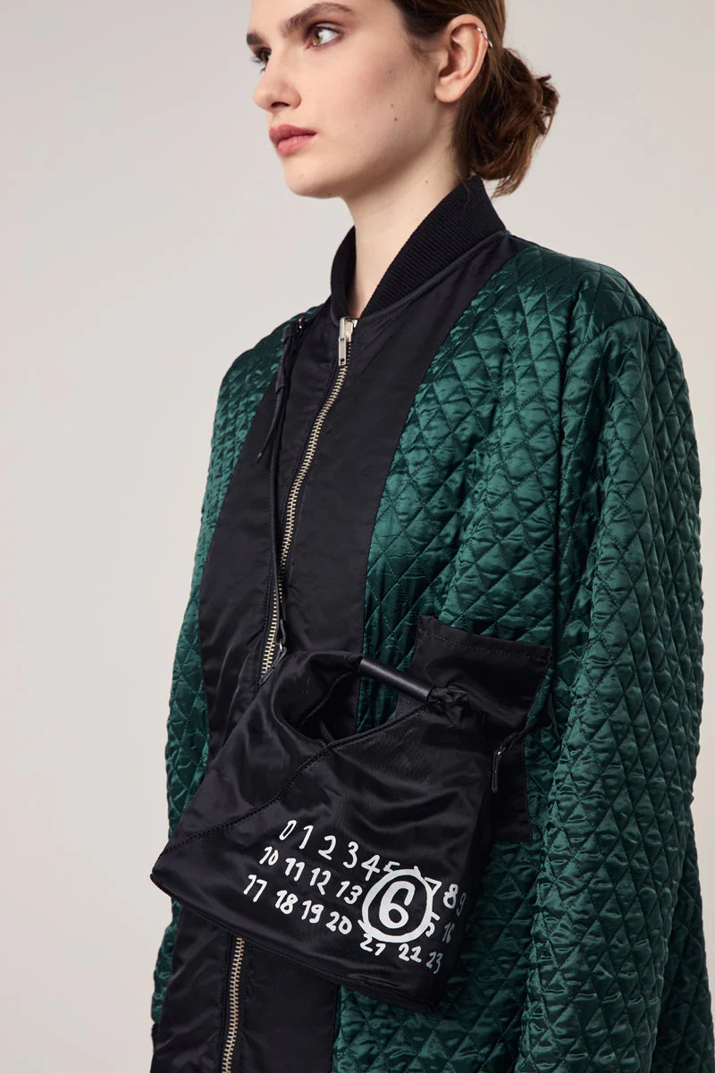 MM6 Maison Margiela Japanese Logo-print Crossbody Bag - Black - Image 2