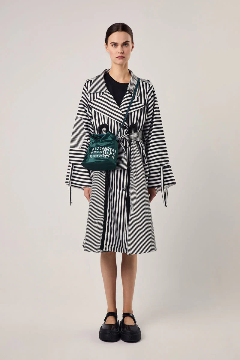MM6 Maison Margiela Japanese Logo-print Crossbody Bag - Forest Green - Image 6