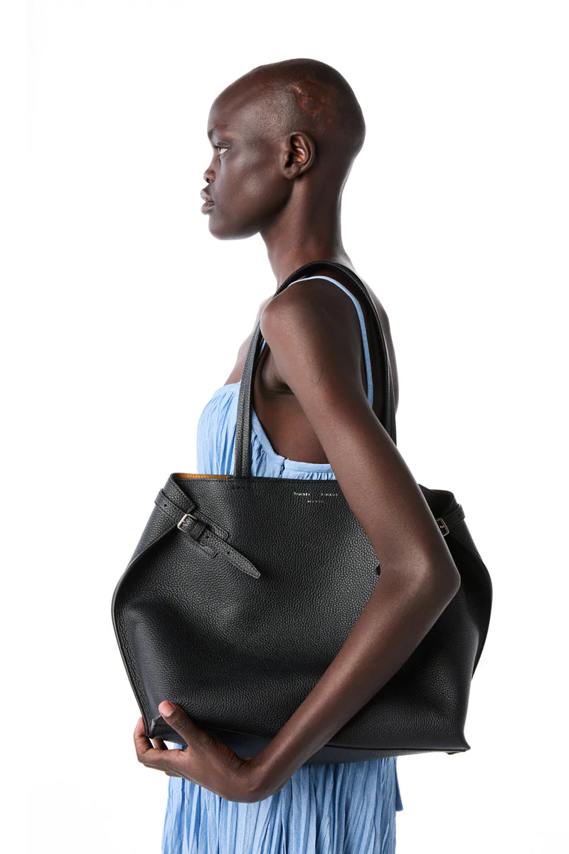 Proenza Schouler Nylon Drawstring Tote - Black - Image 2
