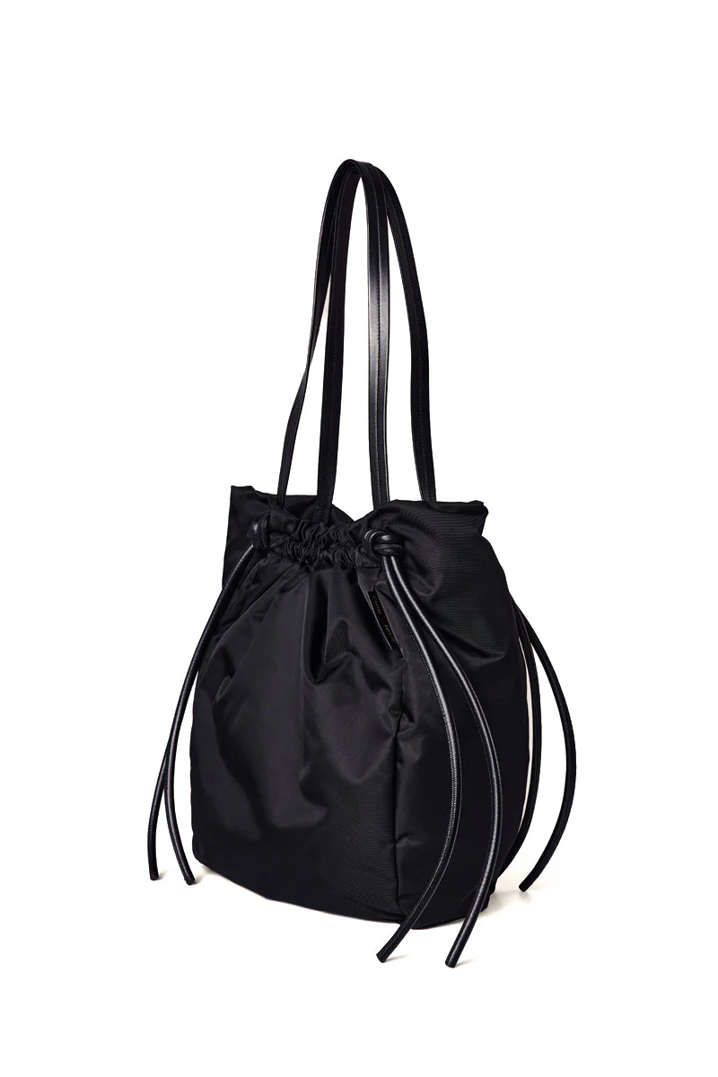 Proenza Schouler Nylon Drawstring Tote - Black - Image 3