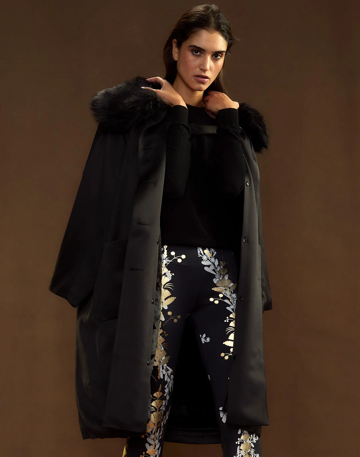 Cynthia Rowley Polished Coat - Black - Image 2