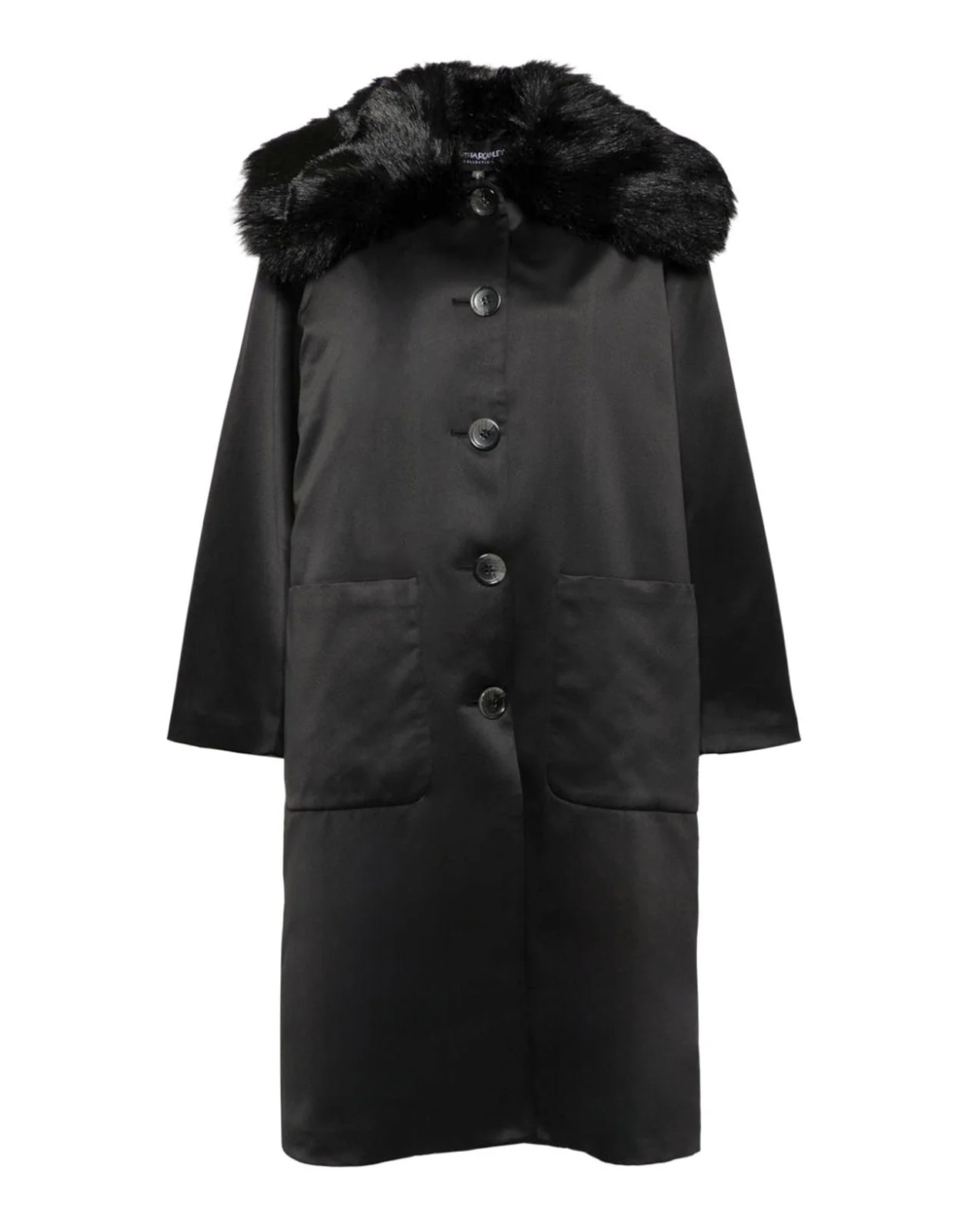 Cynthia Rowley Polished Coat - Black - Image 7