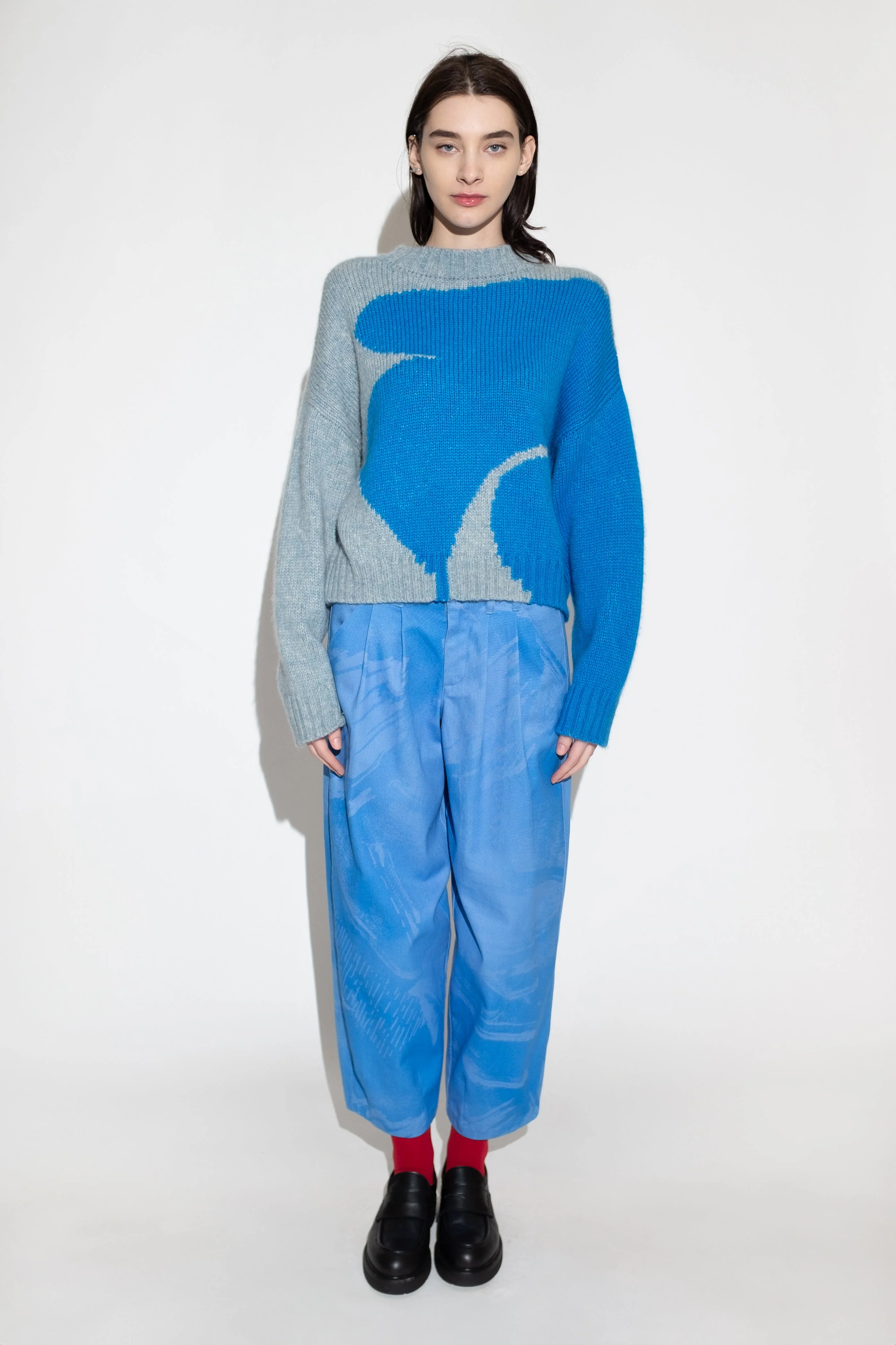 Untitled in Motion Folari Pullover - Sky Blue - Image 2