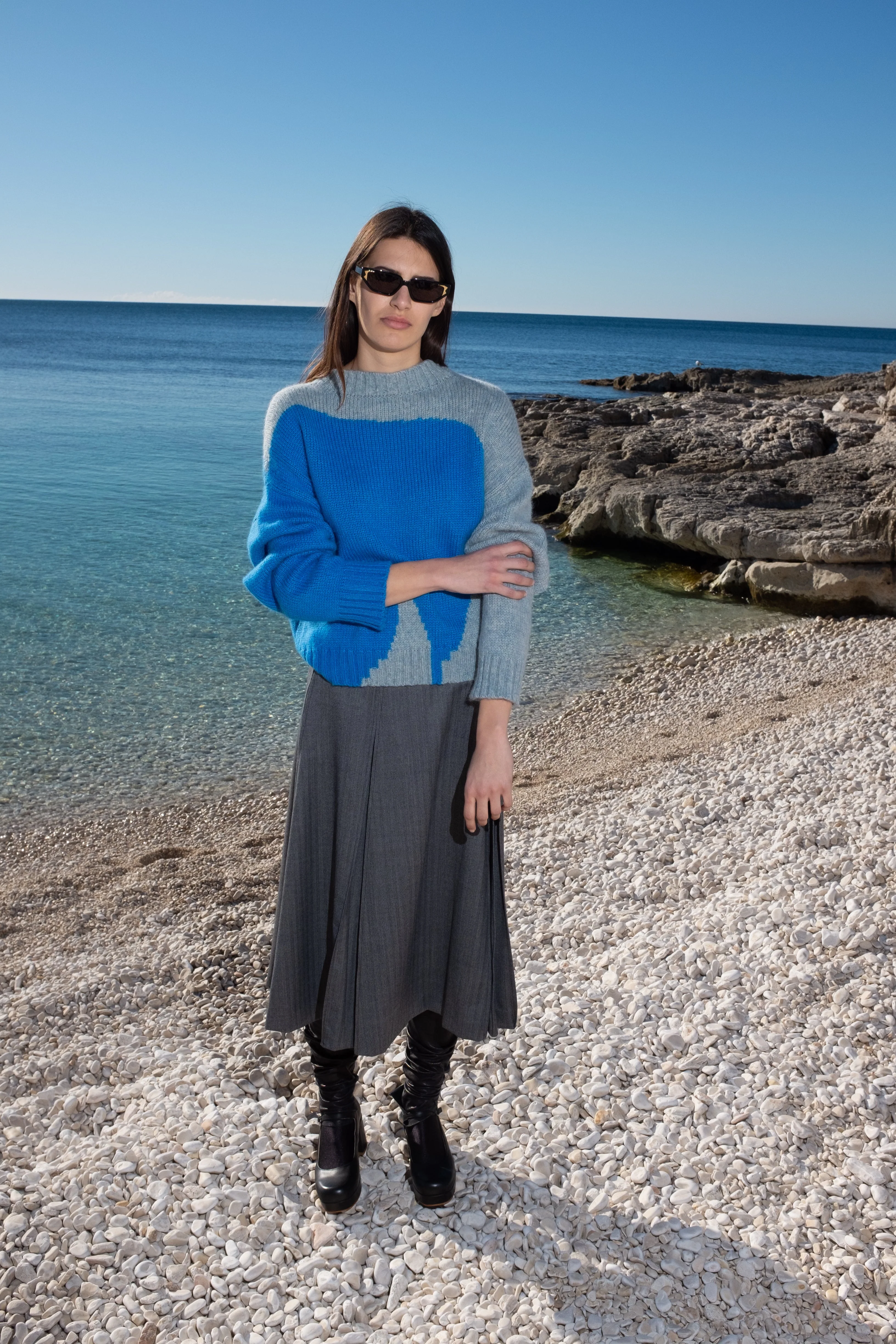 Untitled in Motion Folari Pullover - Sky Blue - Image 3
