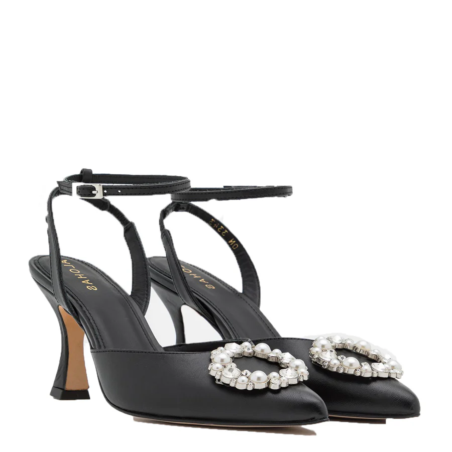 Alohas Cinderella Crystal Pumps - Crystal Black - Image 3