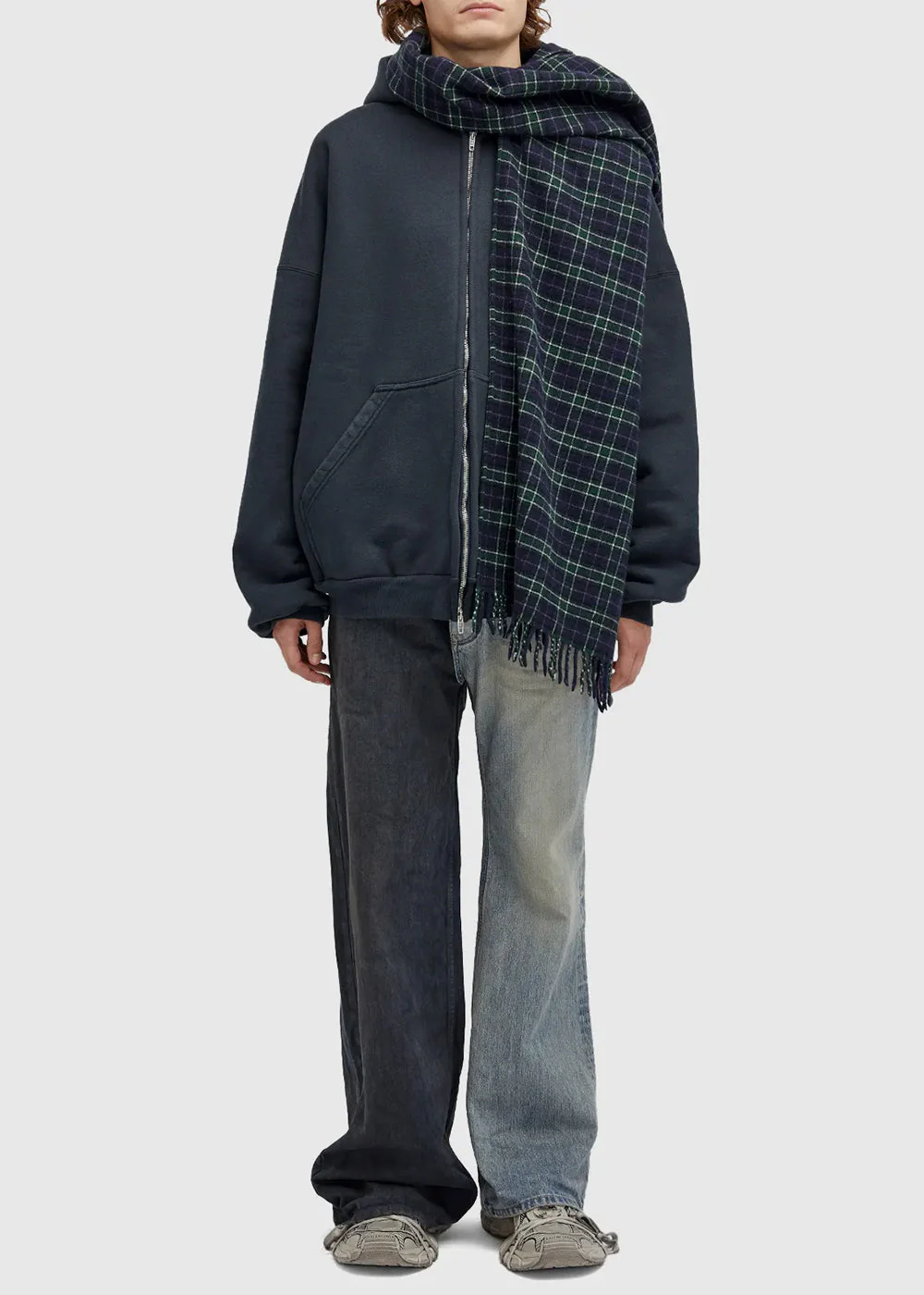 Balenciaga Fifty-Fifty Pants - Heather Grey/Outback Blue - Image 3