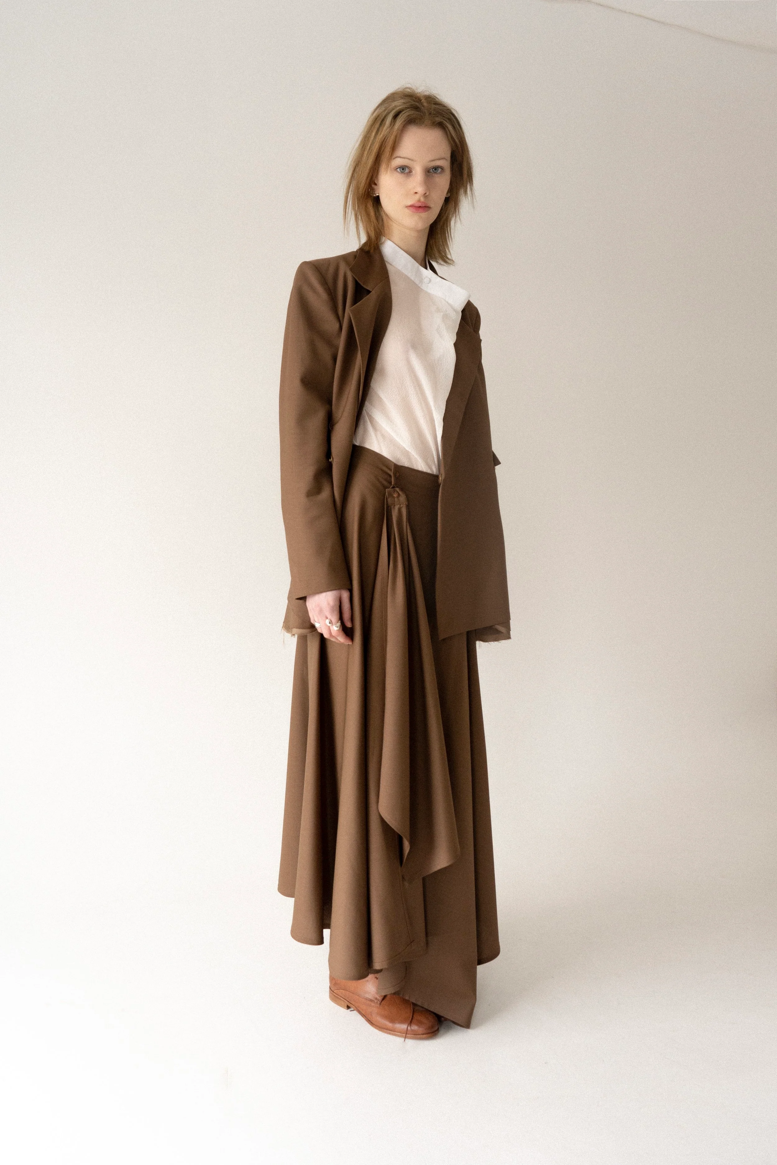 KM by LANGE Palianytsia Skirt - Brown - Image 2