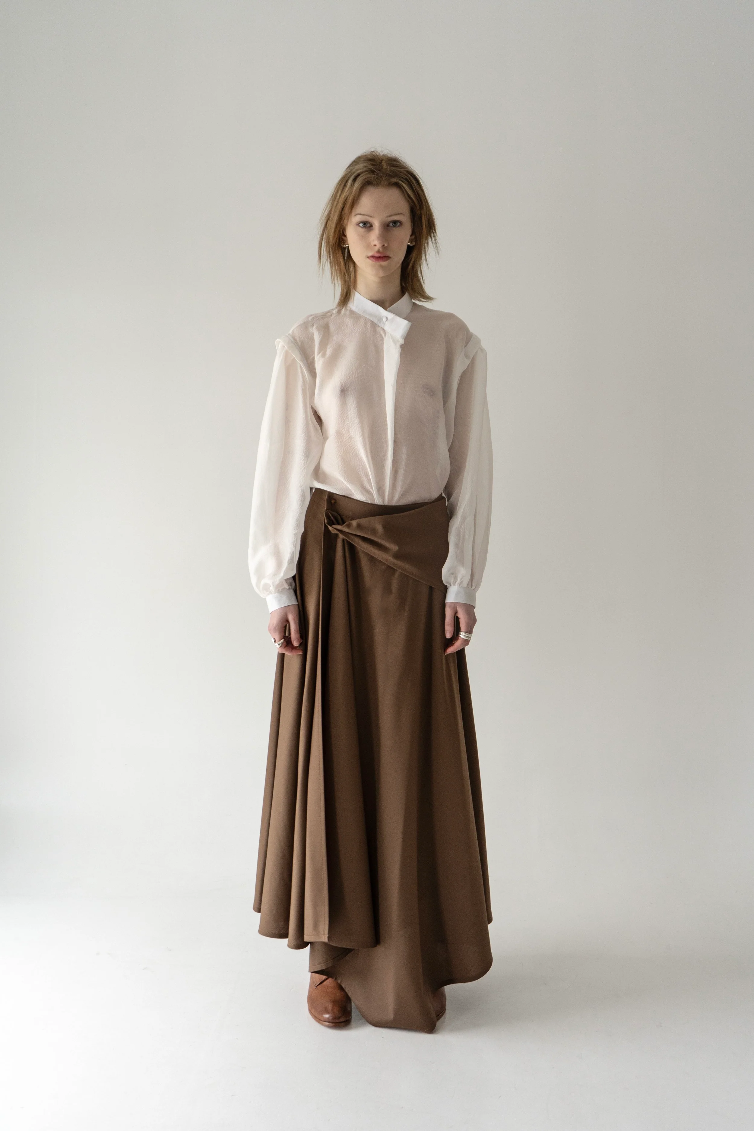 KM by LANGE Palianytsia Skirt - Brown - Image 3