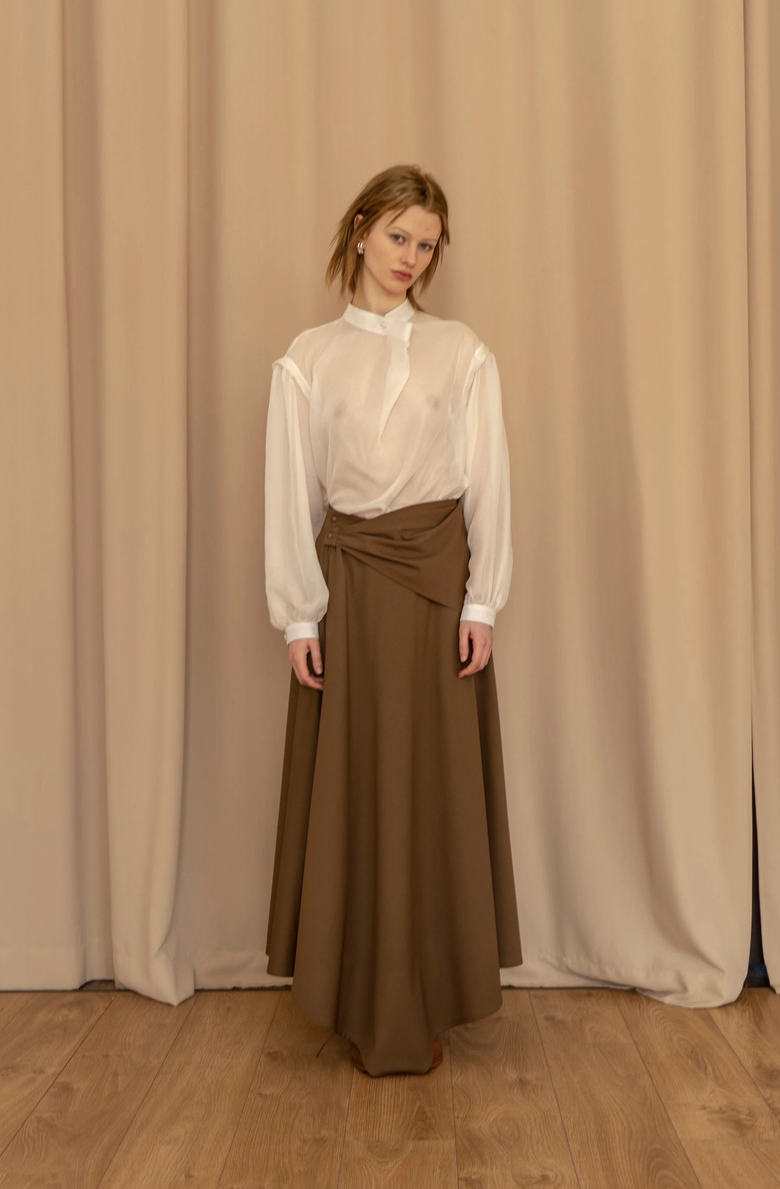 KM by LANGE Palianytsia Skirt - Brown - Image 4