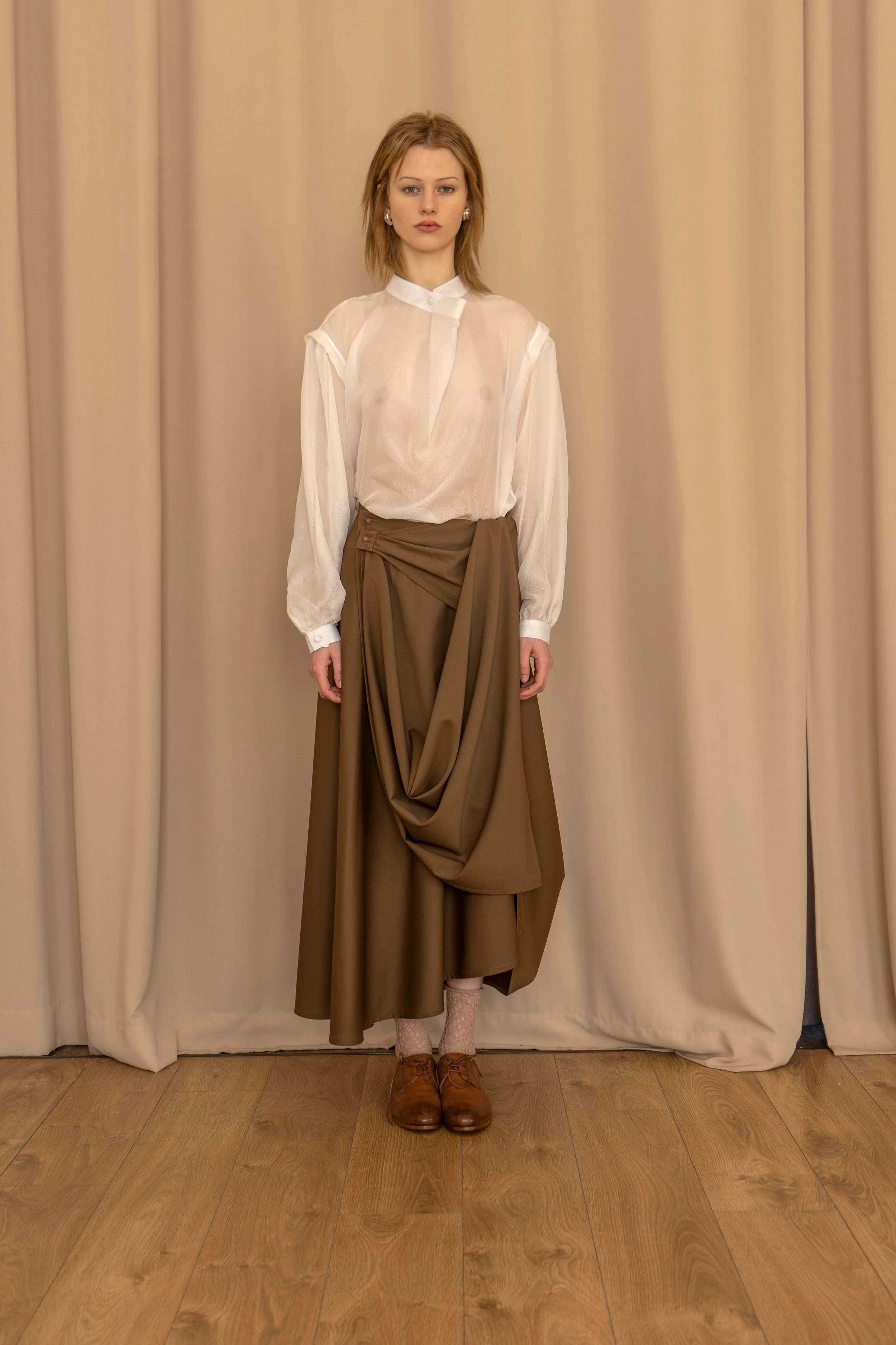 KM by LANGE Palianytsia Skirt - Brown - Image 6