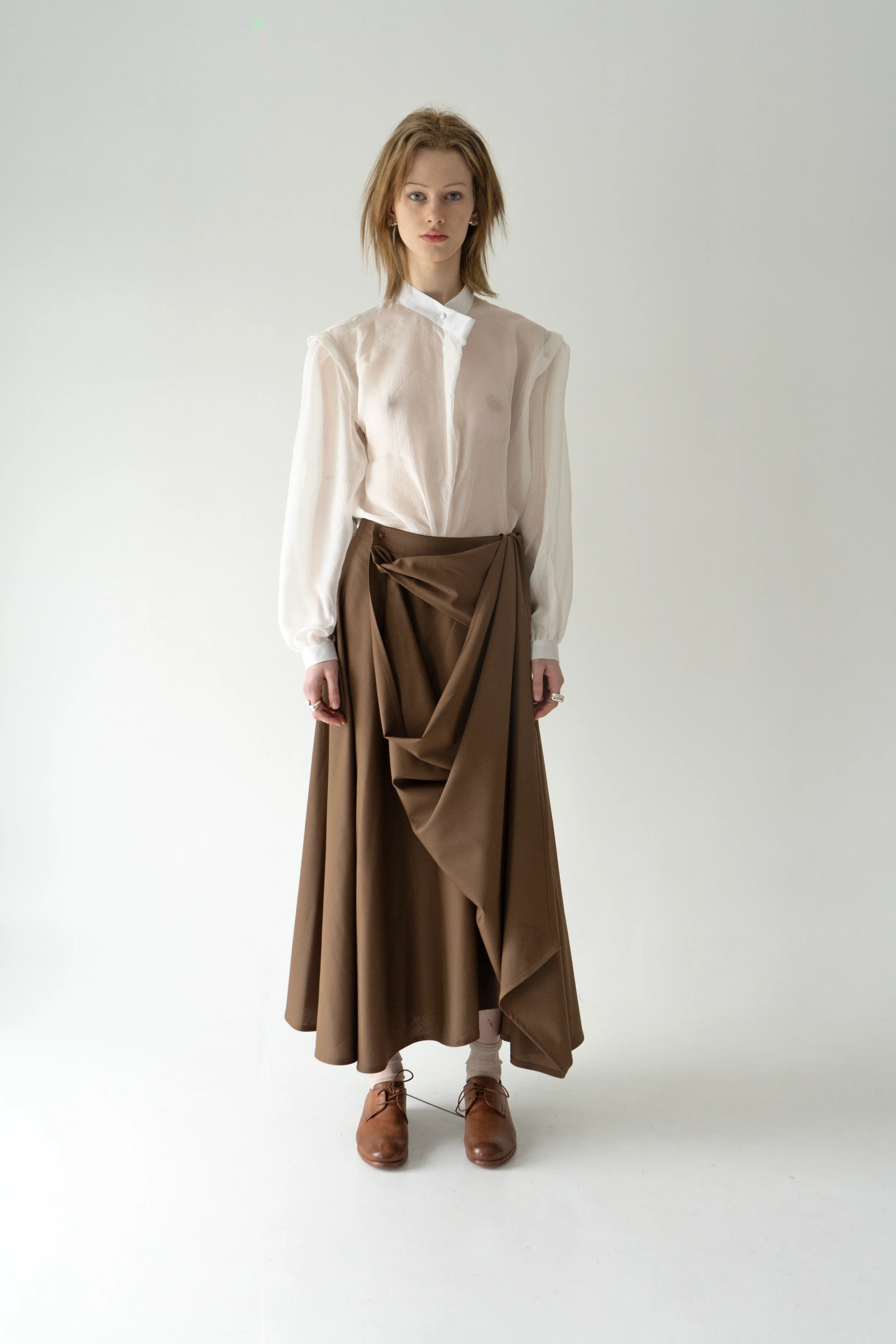 KM by LANGE Palianytsia Skirt - Brown - Image 7