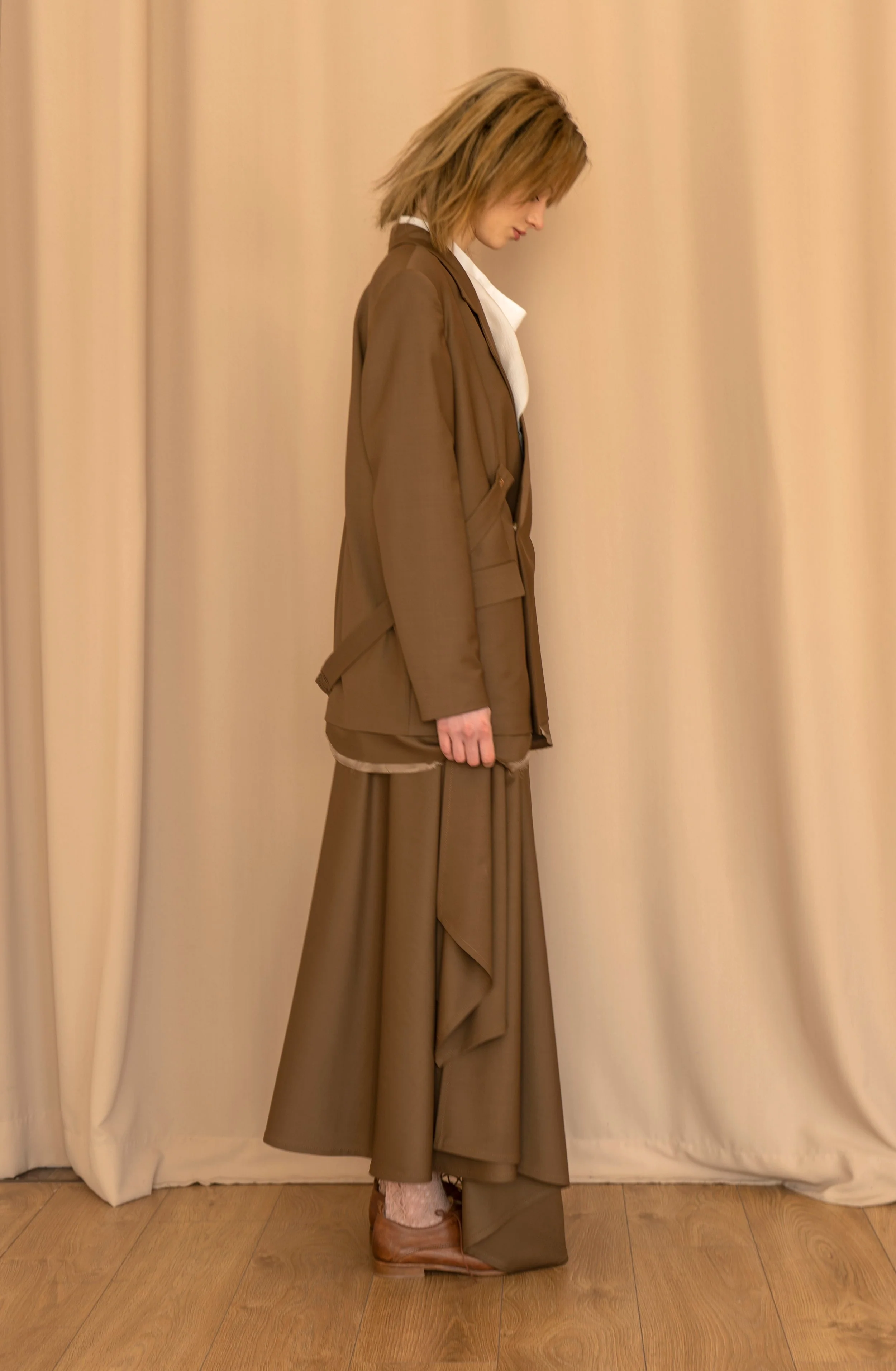 KM by LANGE Palianytsia Skirt - Brown - Image 8