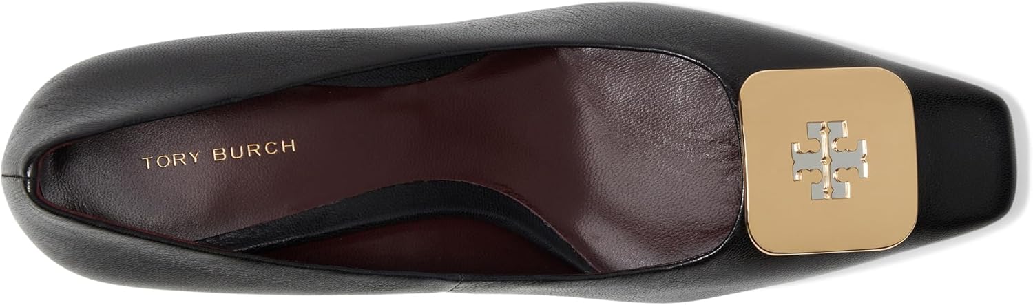 Tory Burch Georgia 55mm Leather Wedge - Perfect Black - Image 2