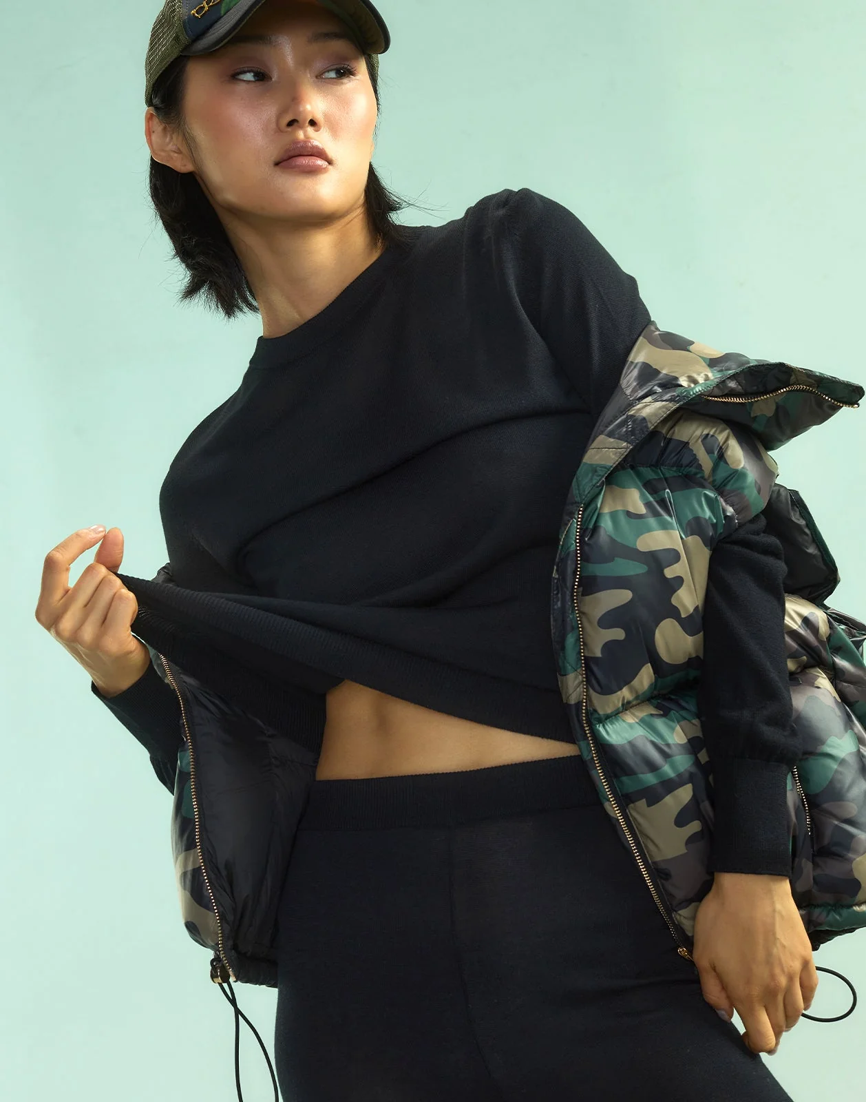 Cynthia Rowley Aspen Knit Jogger - Black - Image 4