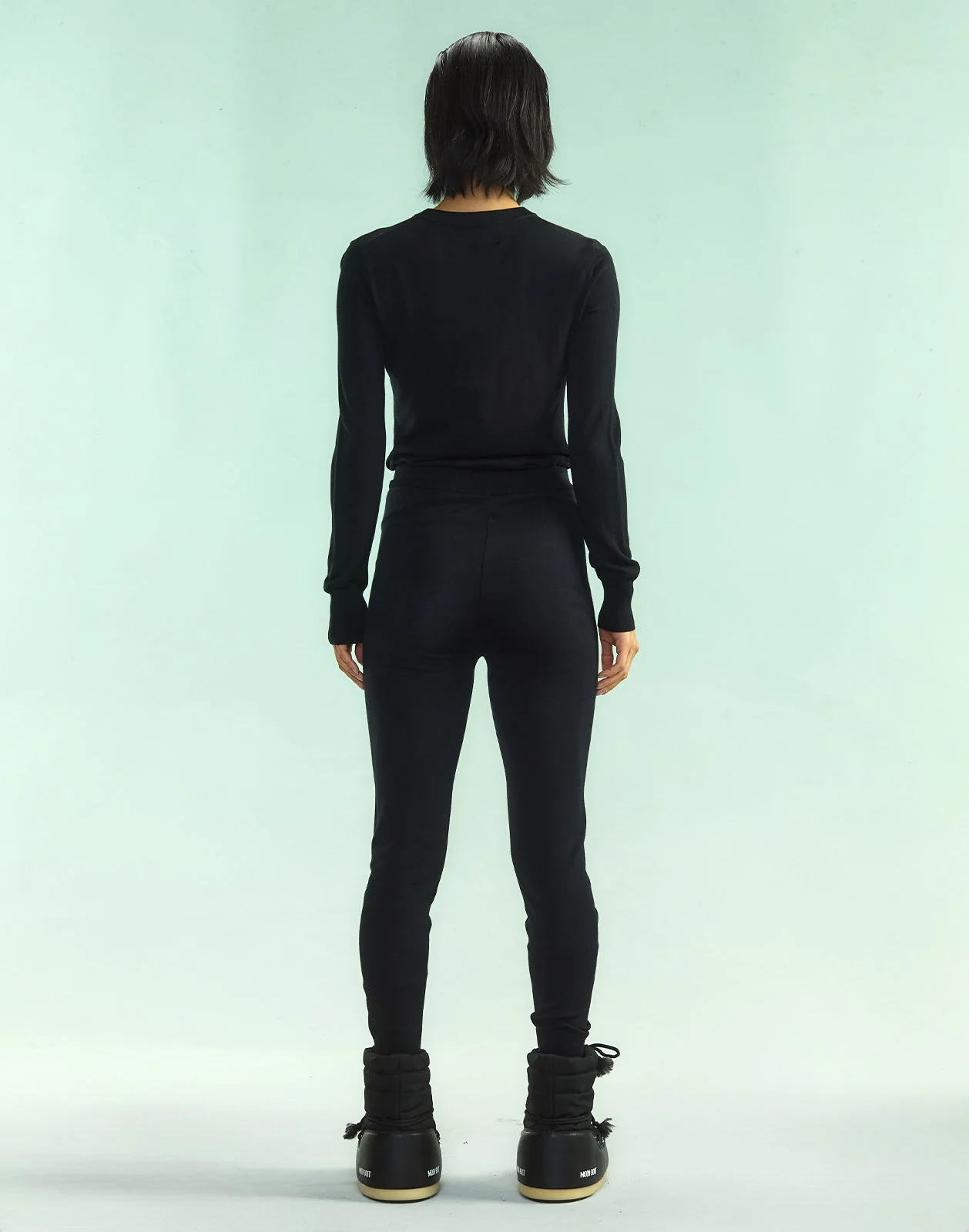 Cynthia Rowley Aspen Knit Jogger - Black - Image 6