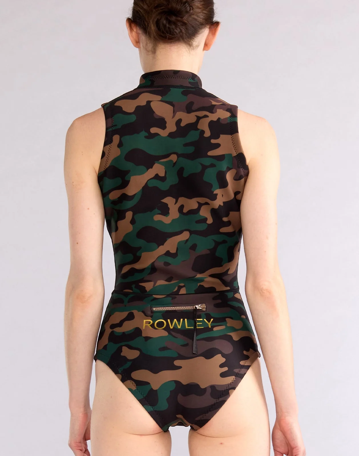 Cynthia Rowley Sleeveless Wetsuit - Green Camo - Image 6