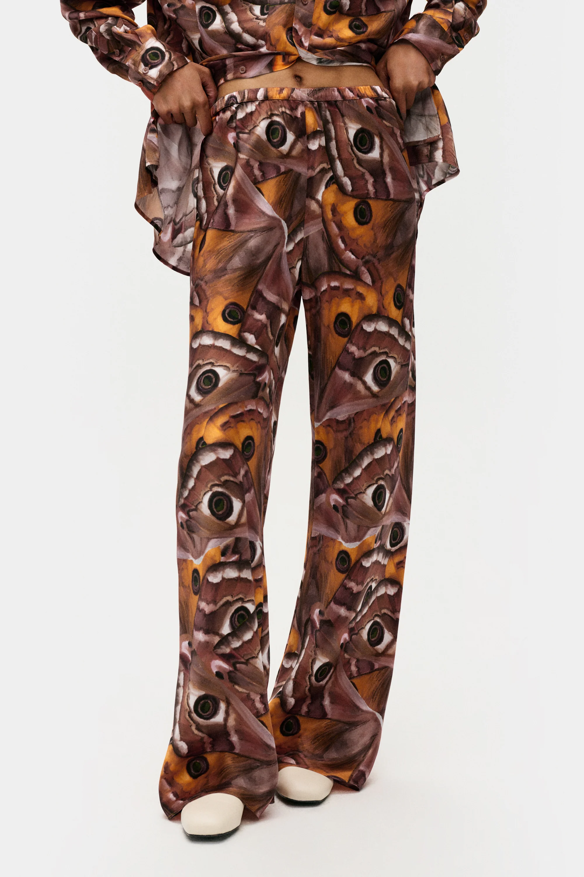 Silk Laundry Bias Cut Pants - Wingspan - Image 2