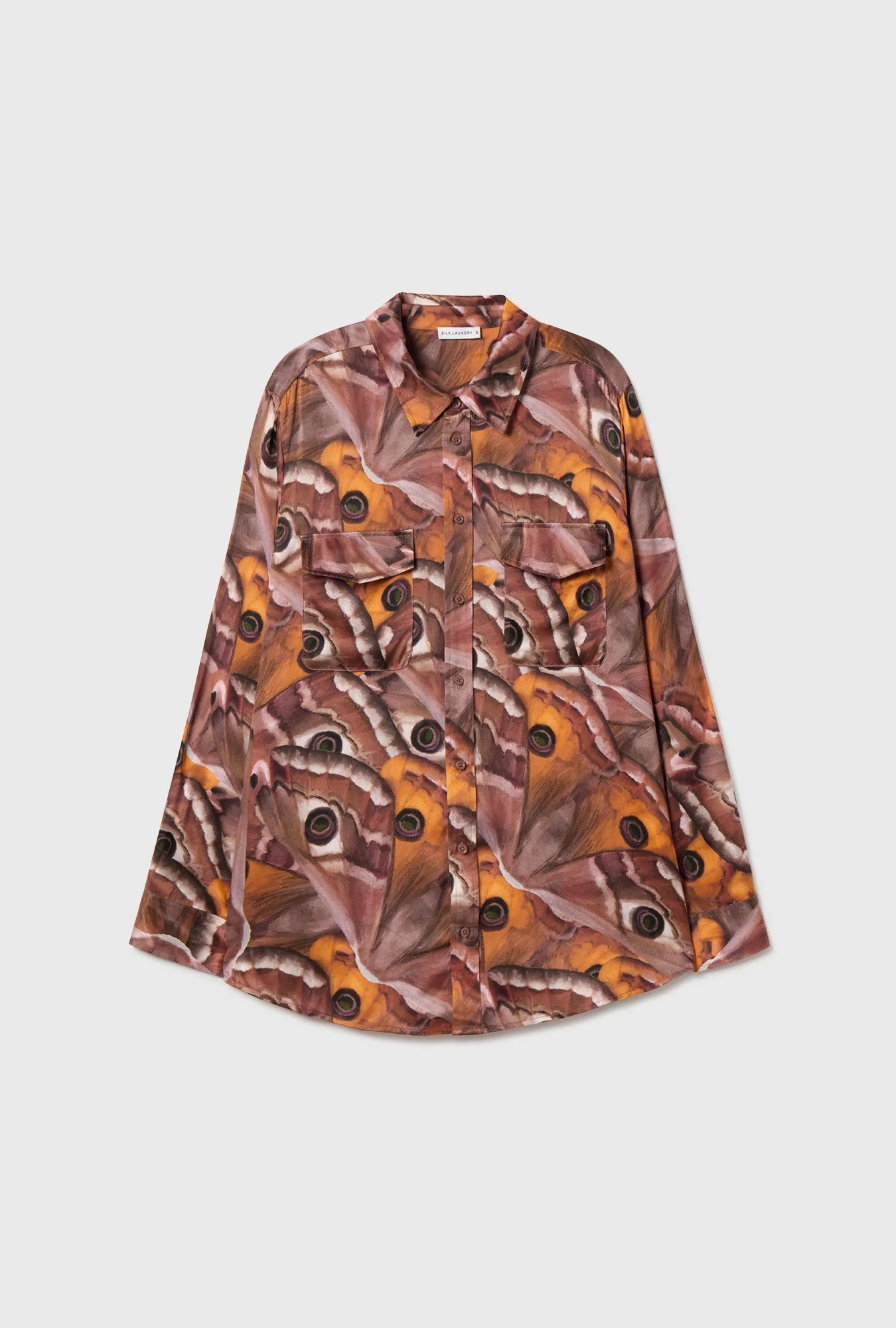 Silk Laundry Boyfriend Shirt - Wingspan - Image 2