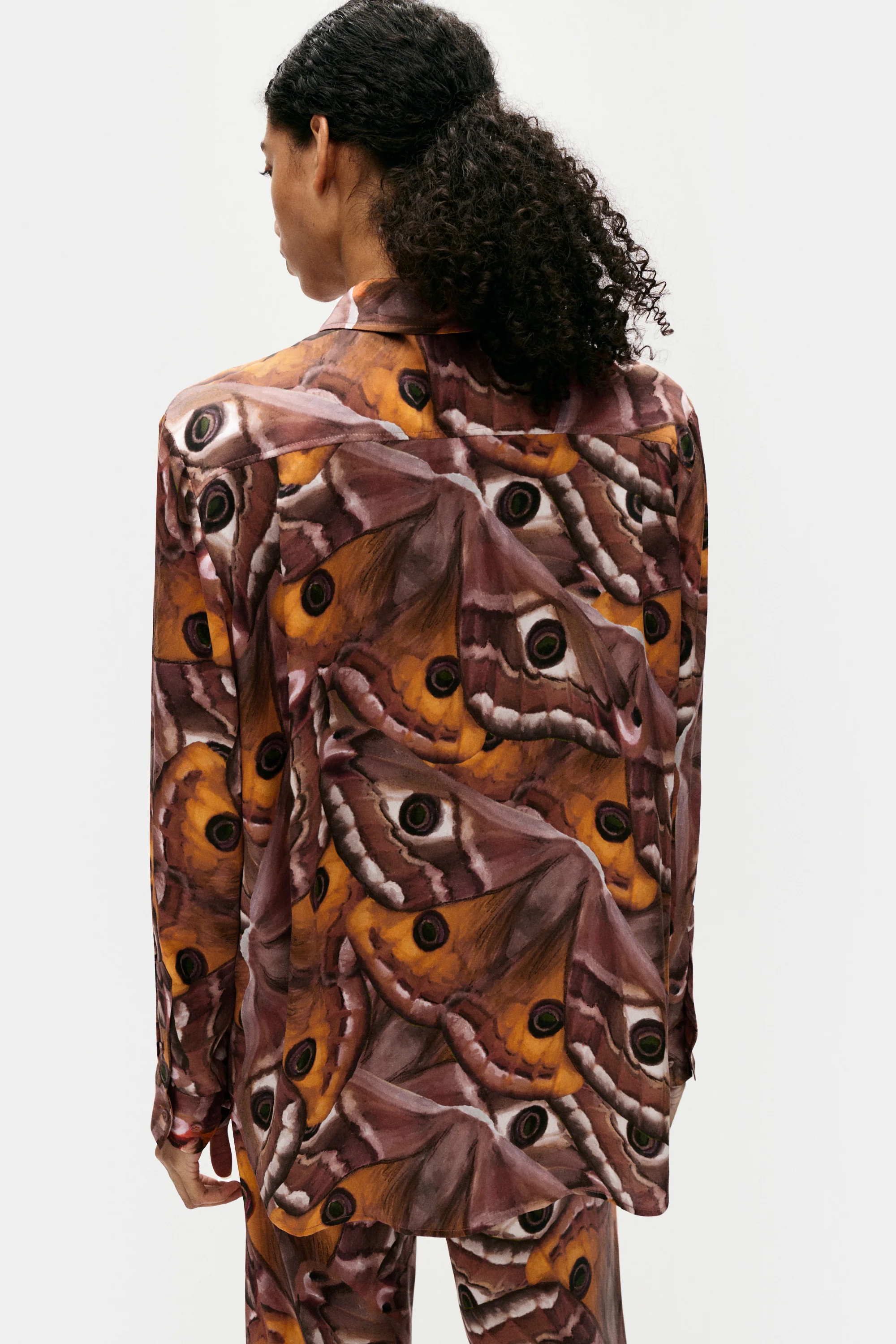 Silk Laundry Boyfriend Shirt - Wingspan - Image 4