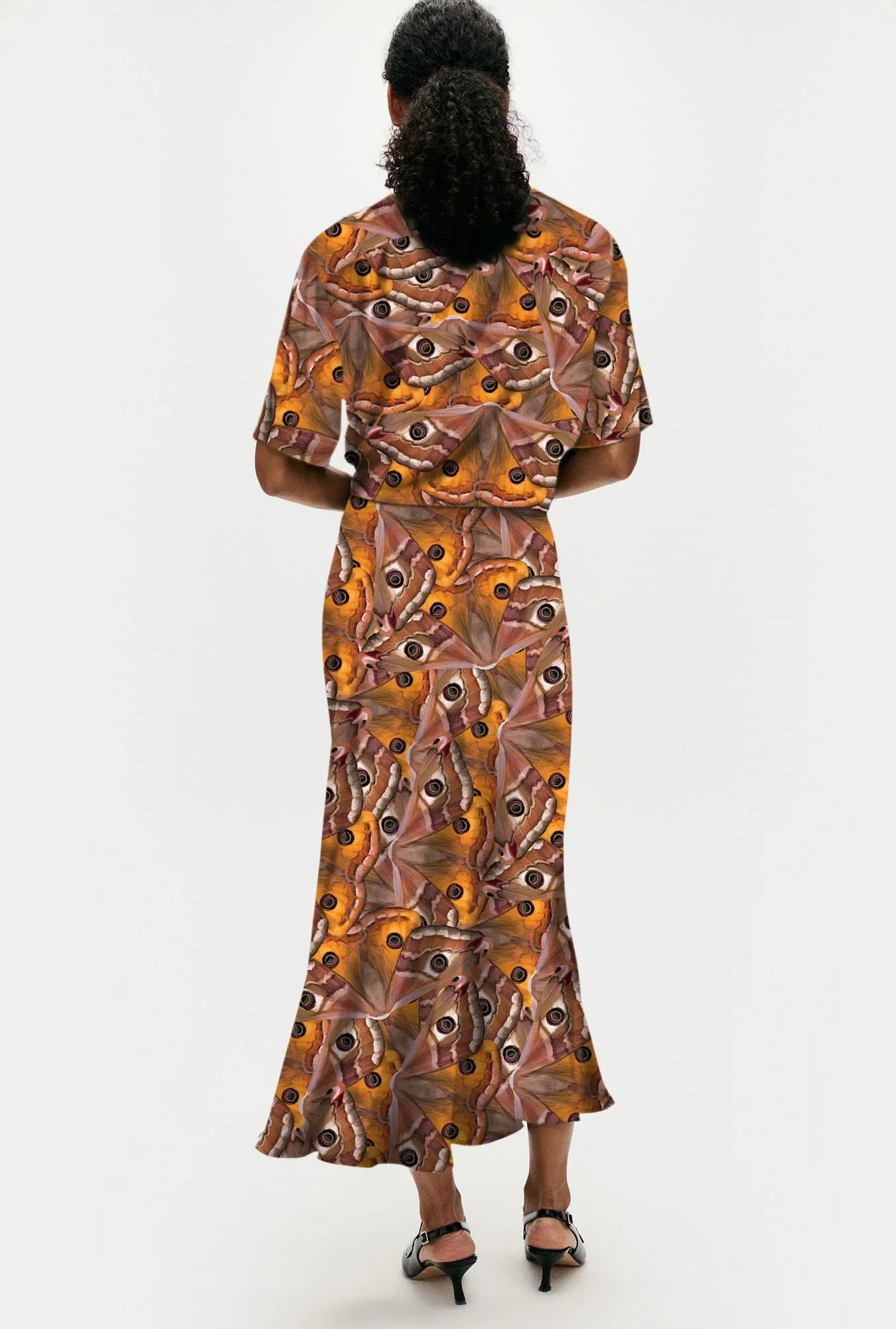 Silk Laundry Long Bias Cut Skirt - Wingspan - Image 2