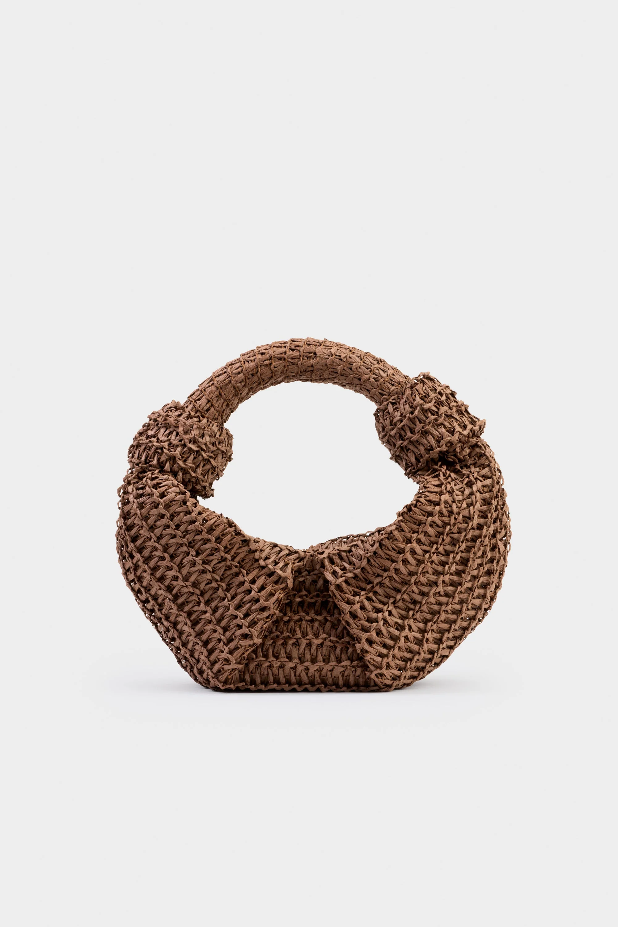 Simon Miller Raffia Lopsy Handbag - Chocolate - Image 2