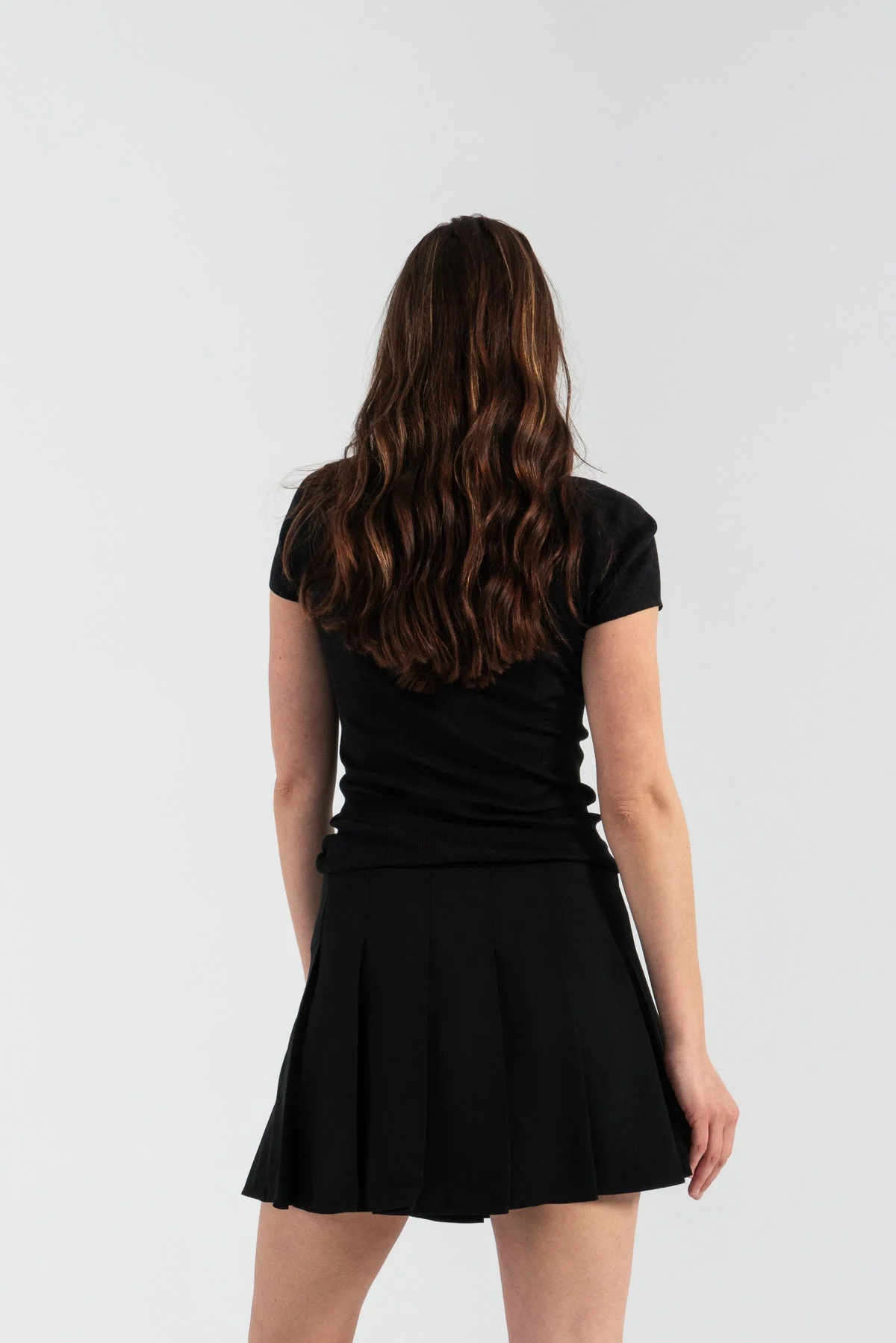Ganni Light Twill Pleated Mini Skirt - Image 6