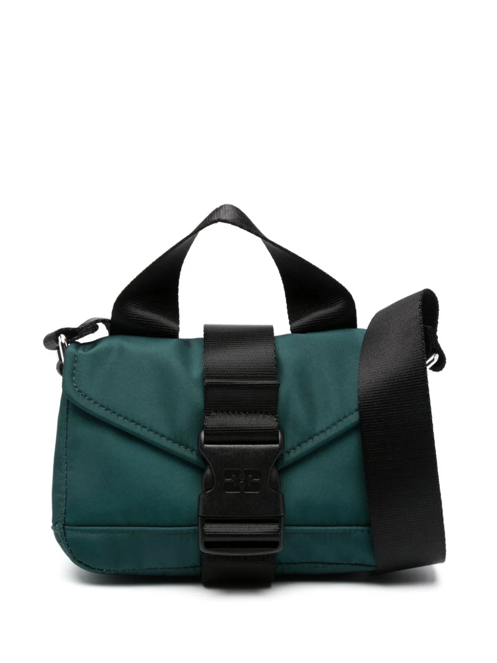 Ganni Recycled Tech Mini Satchel - Forest Night - Image 3
