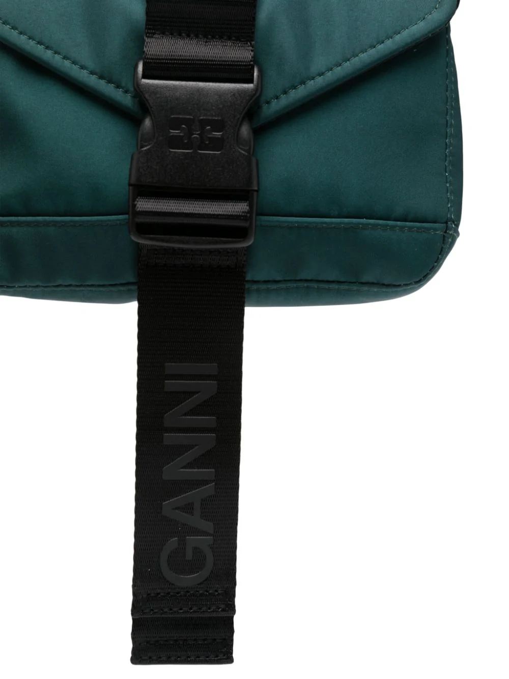 Ganni Recycled Tech Mini Satchel - Forest Night - Image 6