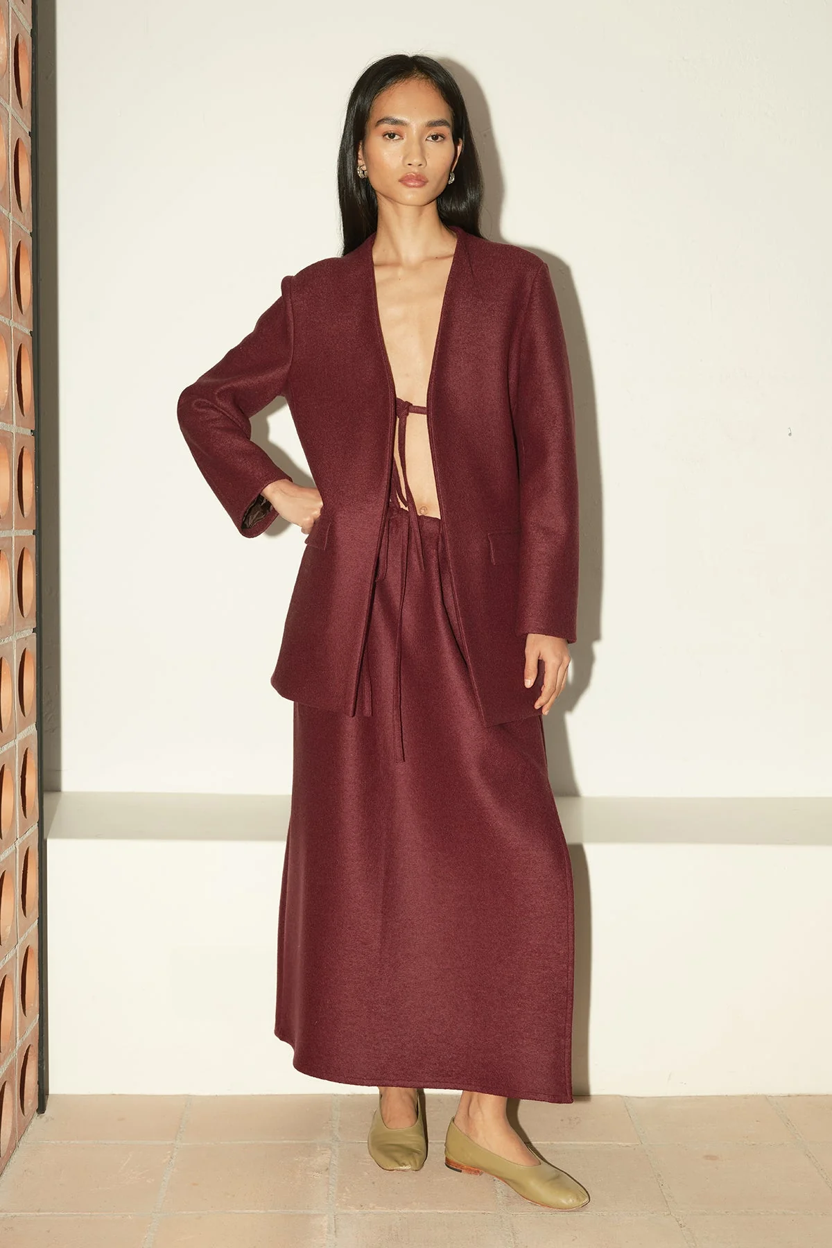 Datura Nova Skirt - Burgundy - Image 5