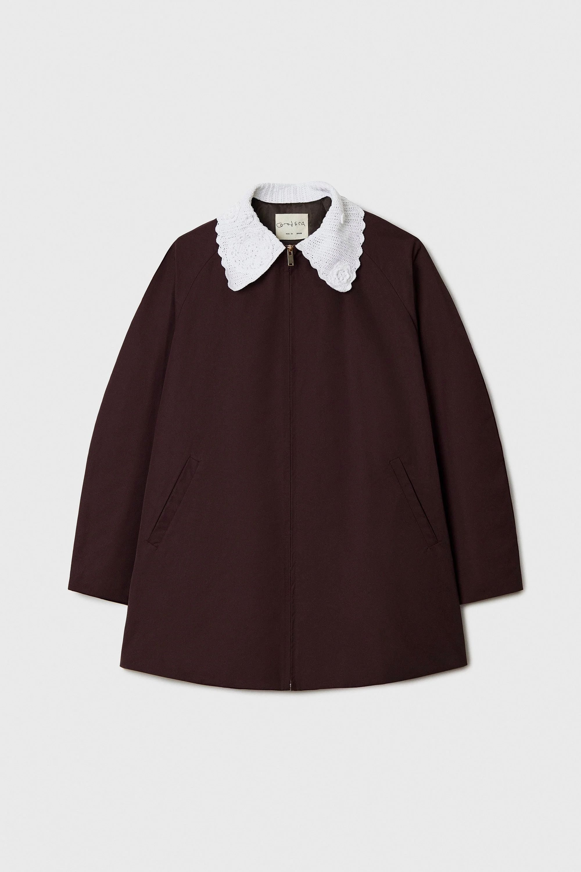 Cordera Crochet Jacket - Burgundy - Image 5
