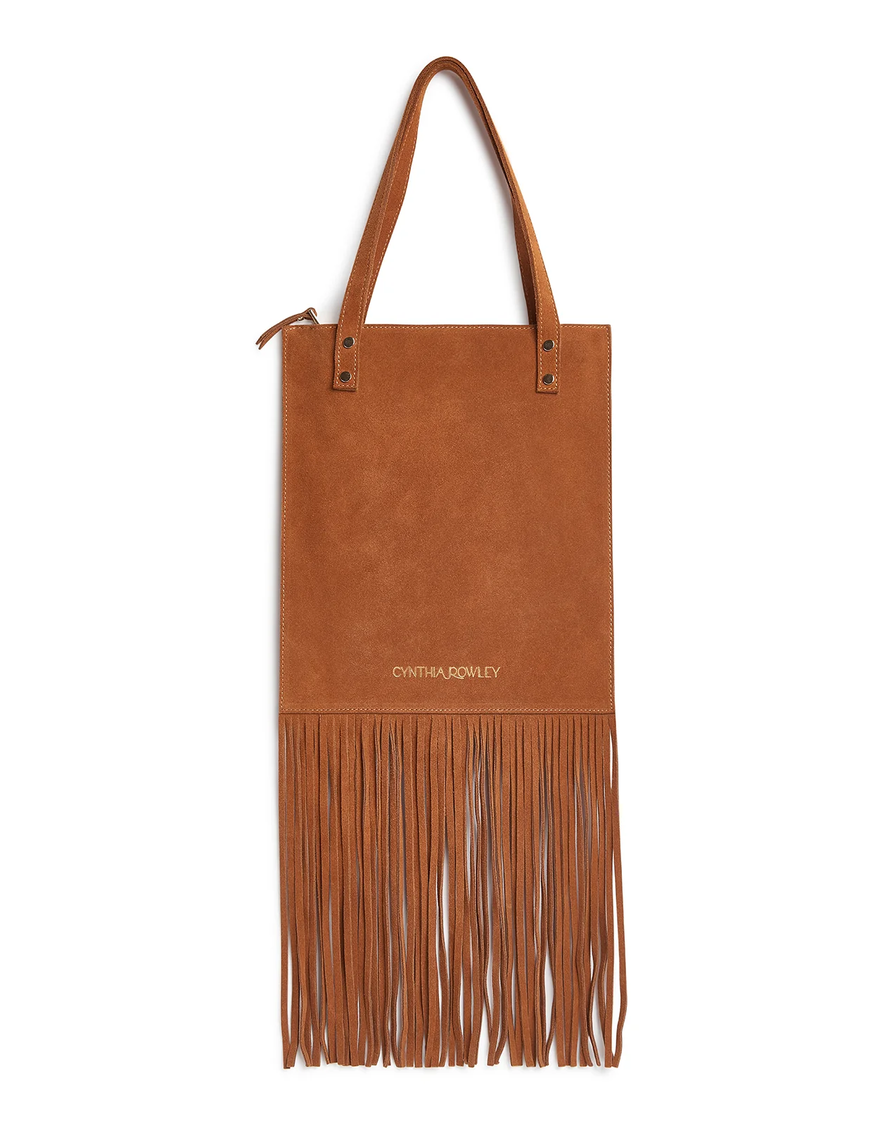 Cynthia Rowley Felicity Fringe Suede Tote - Brown - Image 4