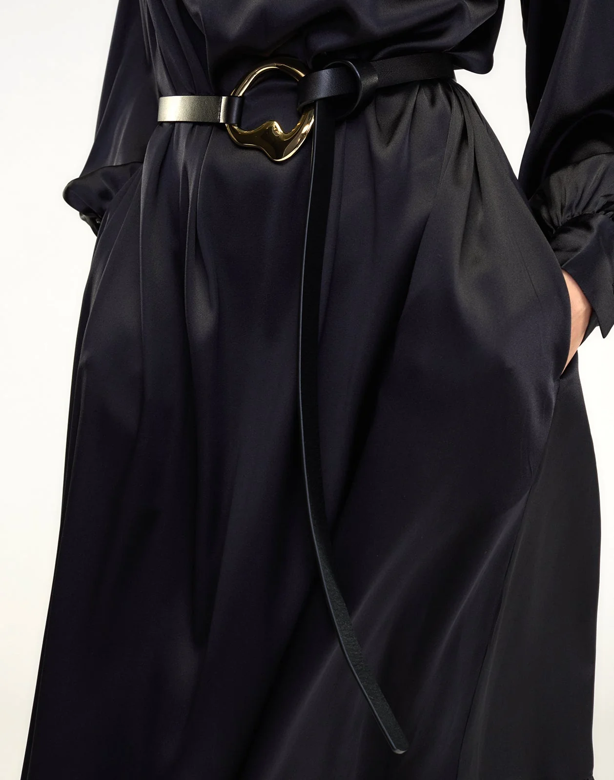 Cynthia Rowley Signature Tie Belt - Black - Image 2