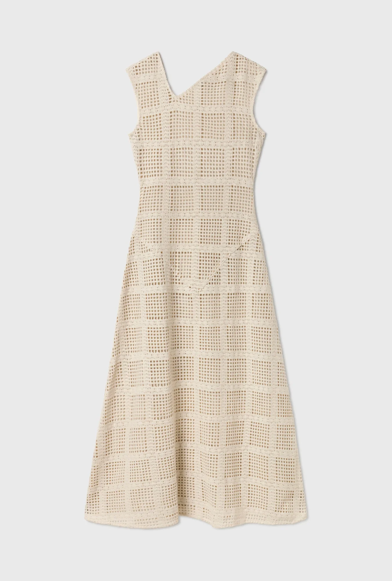 Silk Laundry Cotton Grid Got It Dress - Natural - Image 2