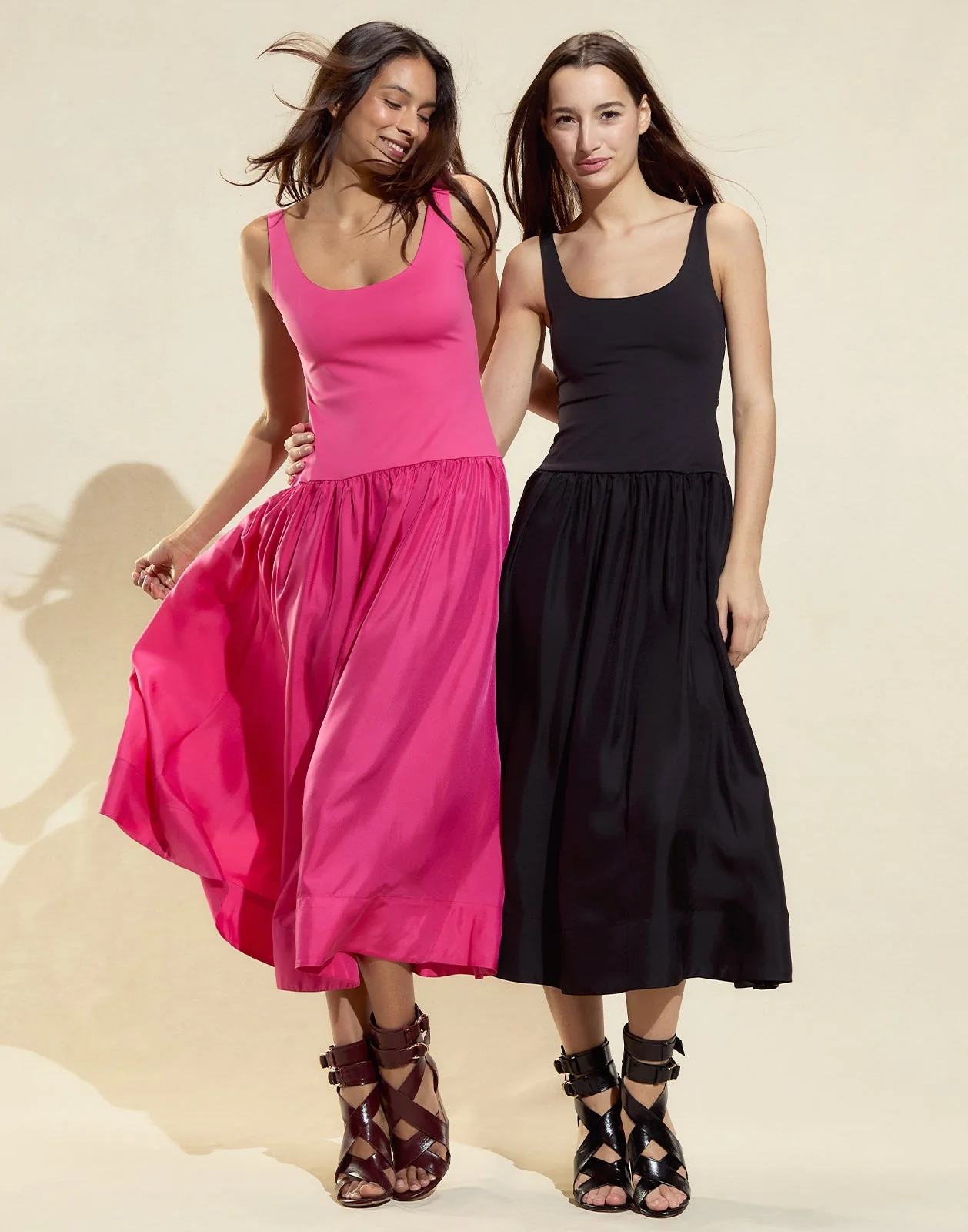 Cynthia Rowley Eloise Drop Waist Dress - Pink - Image 6