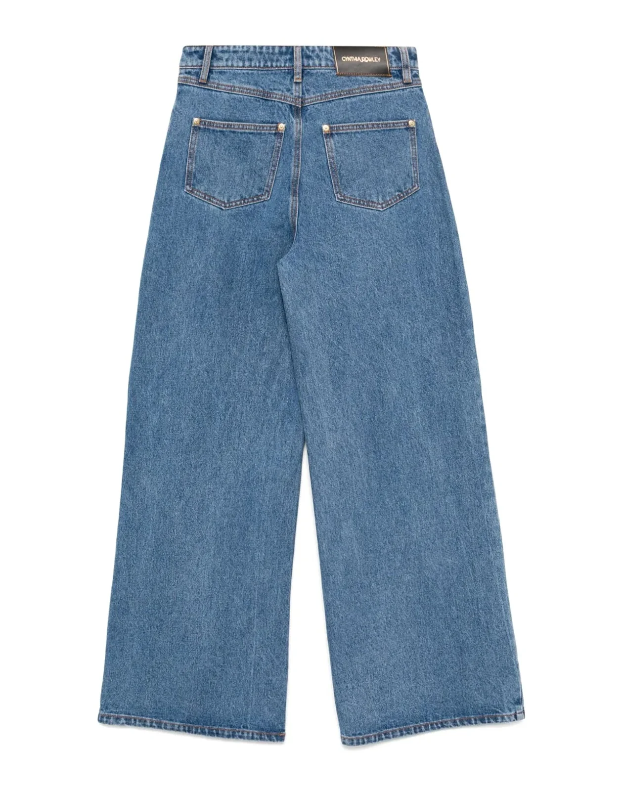 Cynthia Rowley Embroidered Wide-leg Jean - Blue Multi - Image 6