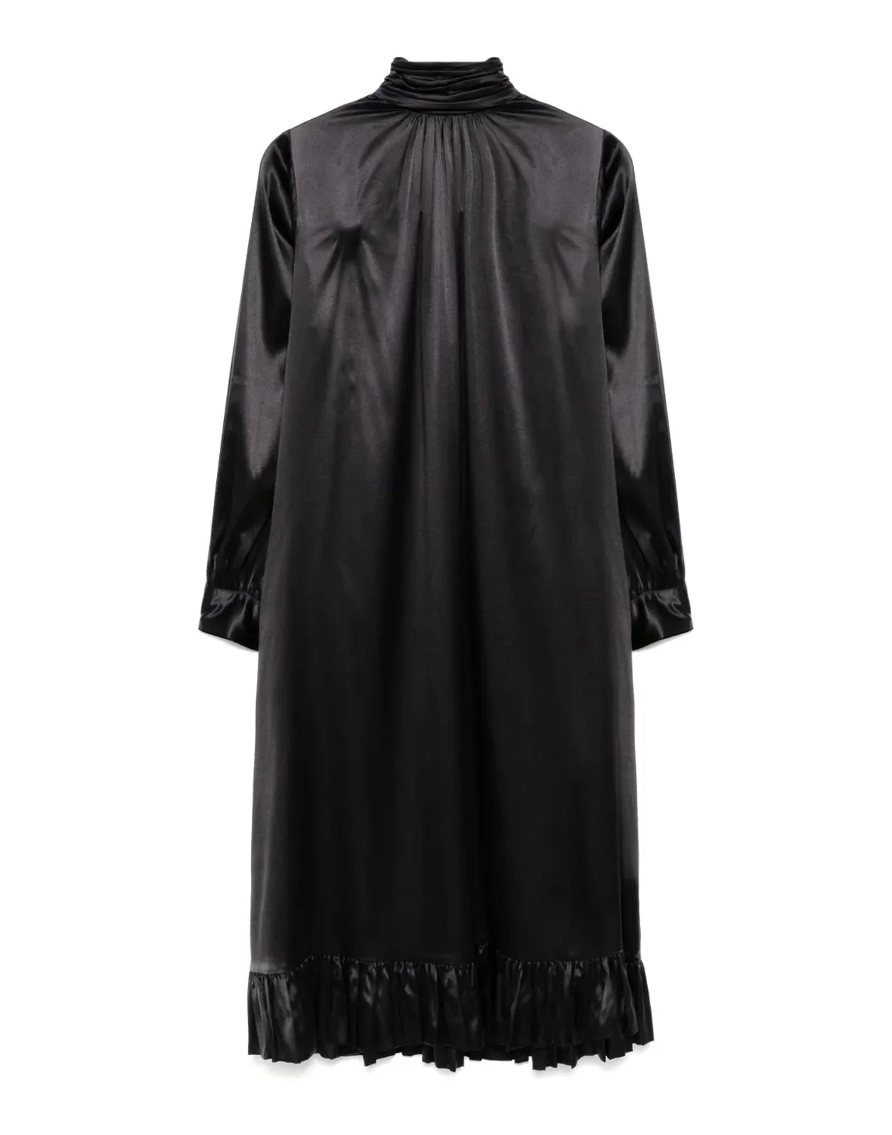 Cynthia Rowley Monroe Silk Charmeuse Dress - Black - Image 6