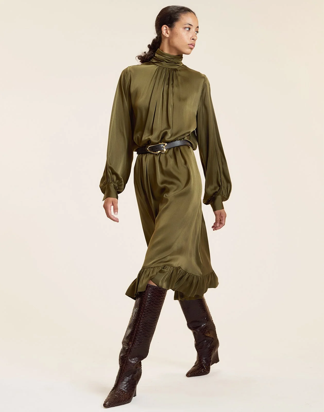 Cynthia Rowley Monroe Silk Charmeuse Dress - DKOLV - Image 2