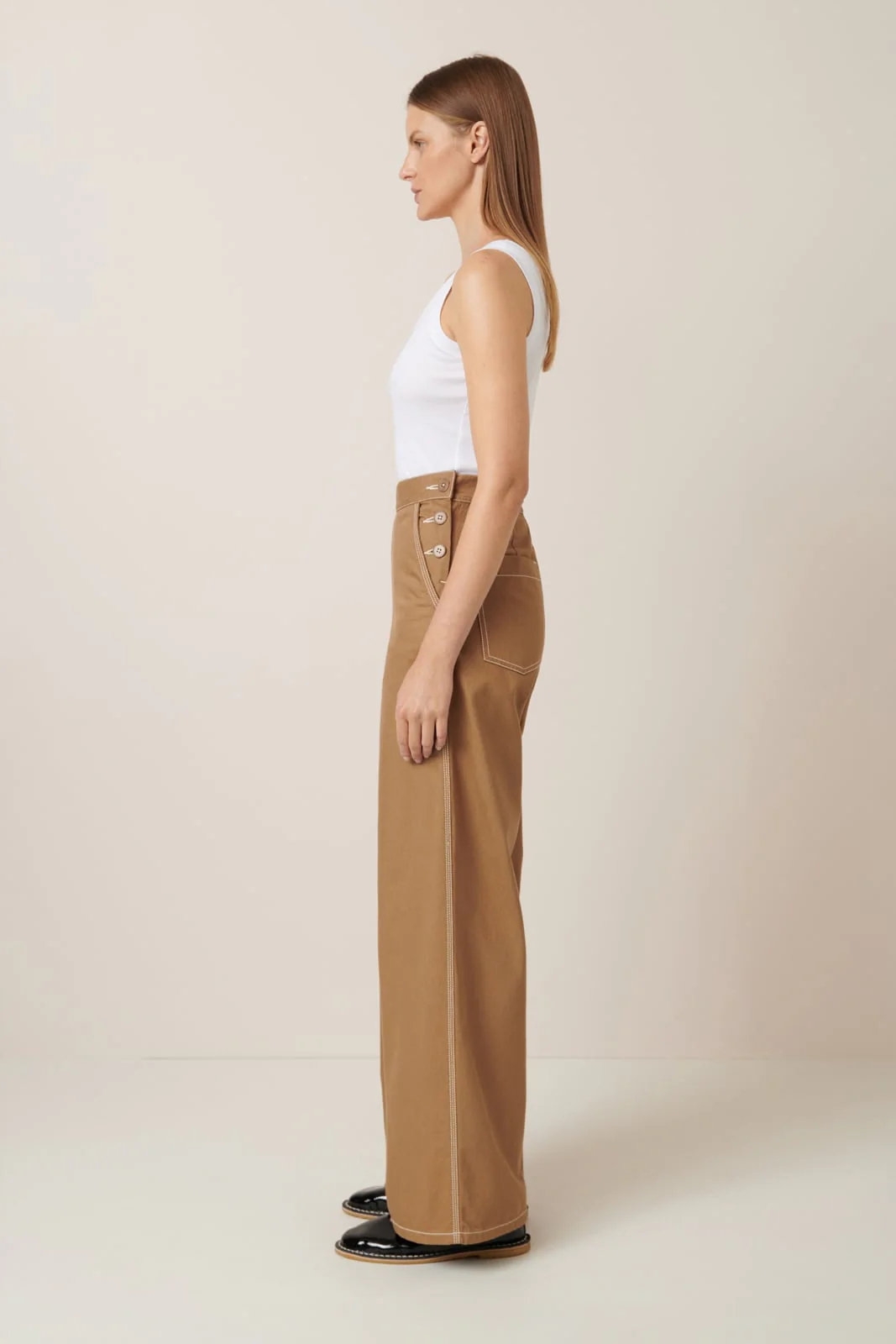 Kowtow Dungaree Jeans - Earth - Image 3