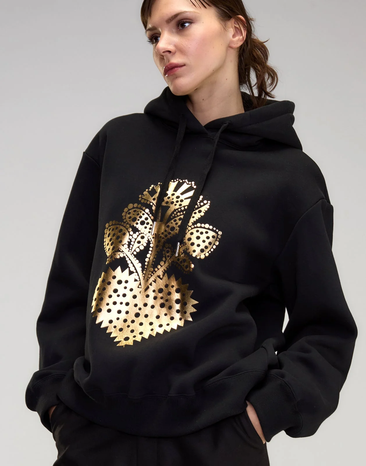 Cynthia Rowley Heart of Gold Sweatshirt - Black - Image 3