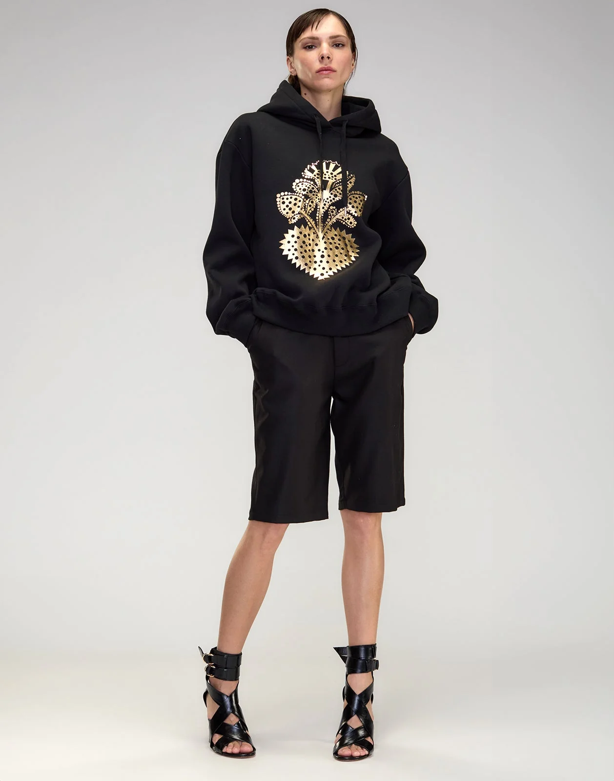 Cynthia Rowley Heart of Gold Sweatshirt - Black - Image 6