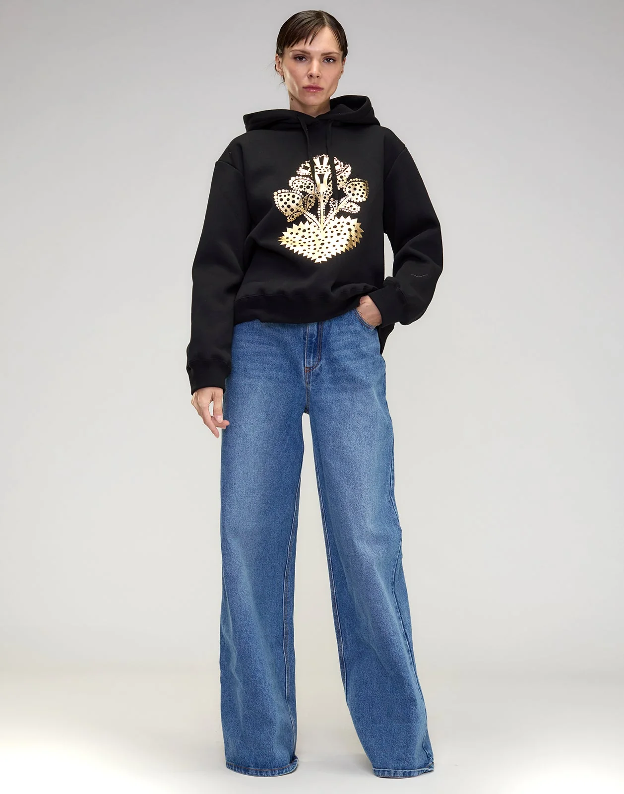Cynthia Rowley Heart of Gold Sweatshirt - Black - Image 7