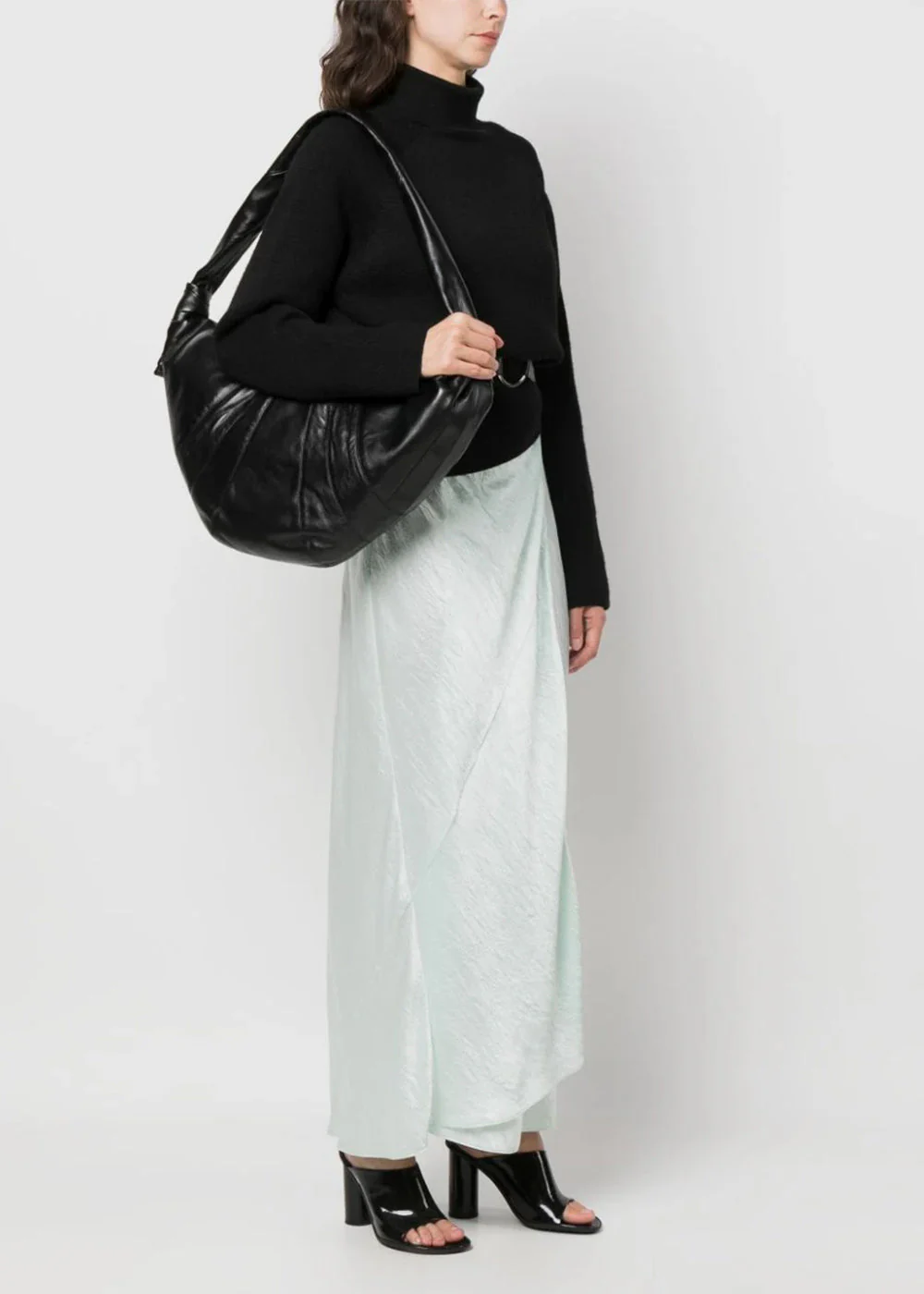Lemaire Large Croissant Bag - Black - Image 2