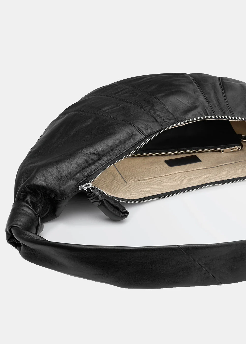 Lemaire Large Croissant Bag - Black - Image 5