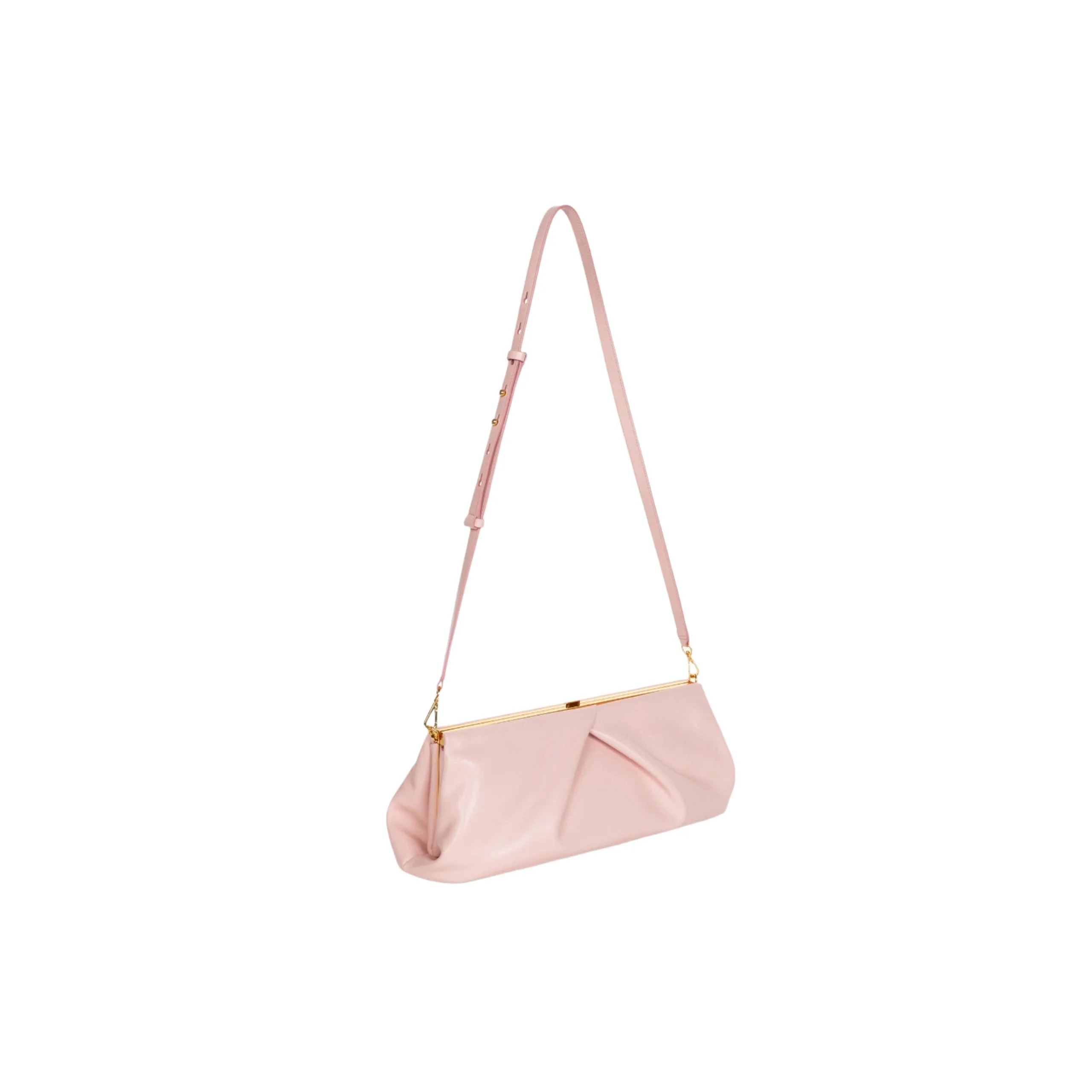 Dries Van Noten Fold Crisp Clutch - Rose - Image 2