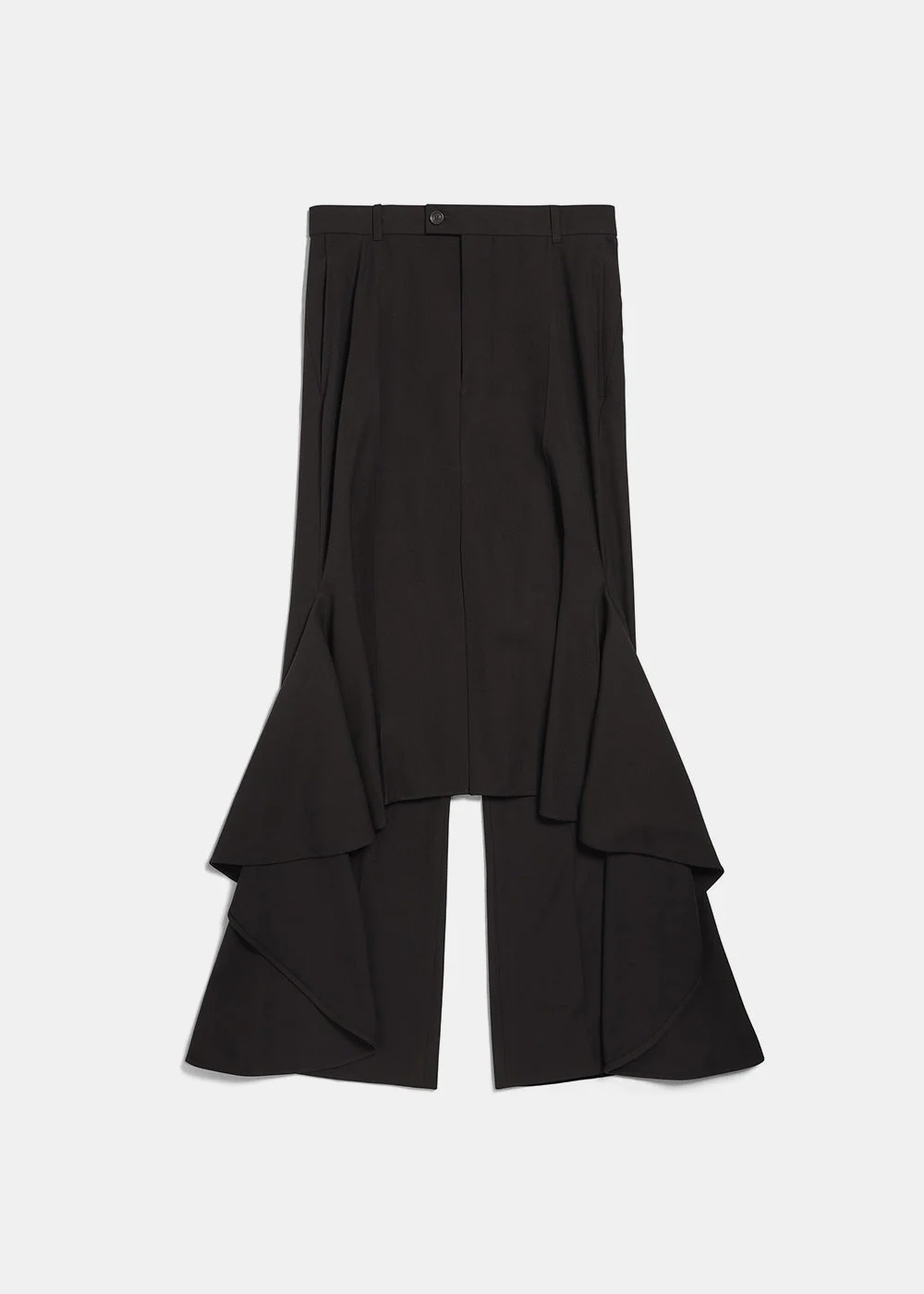 Balenciaga Deconstructed Godet Skirt - Black - Image 2
