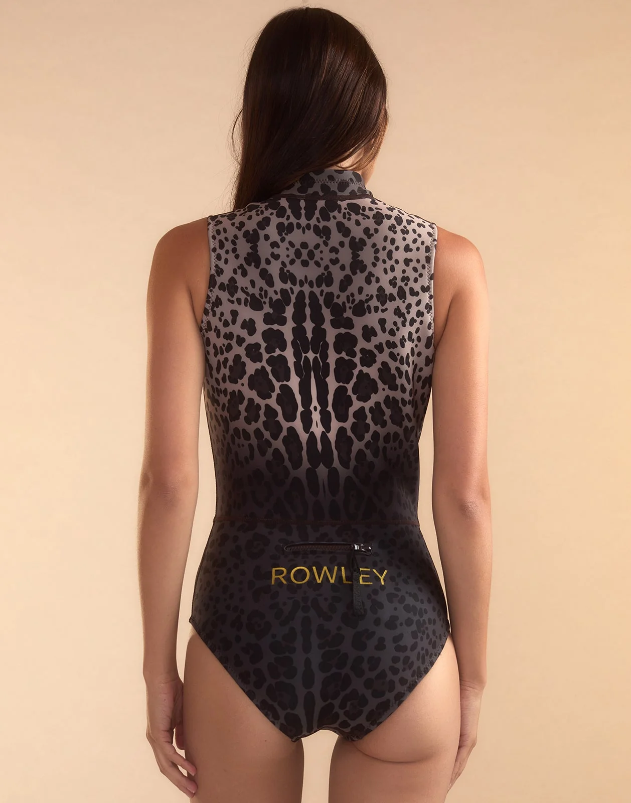 Cynthia Rowley Carve Sleeveless Wetsuit - Leopard - Image 8